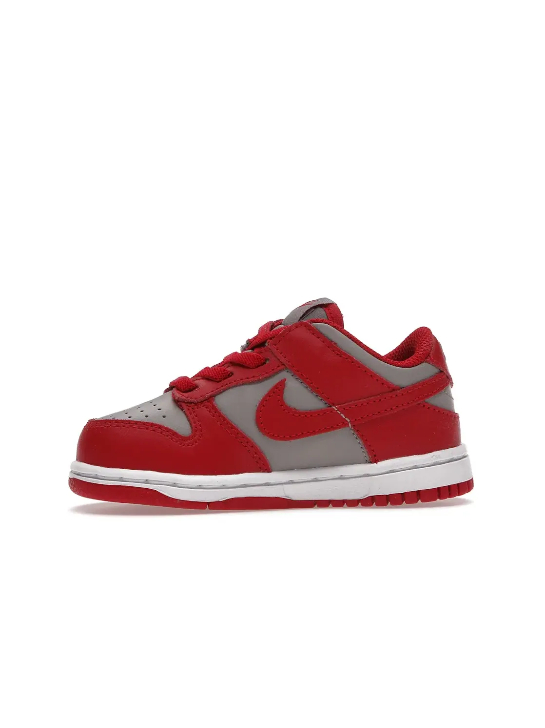 Детские кроссовки с кроссовками Nike Dunk Low Nike — изображение 3 из 4, серый красный-белый