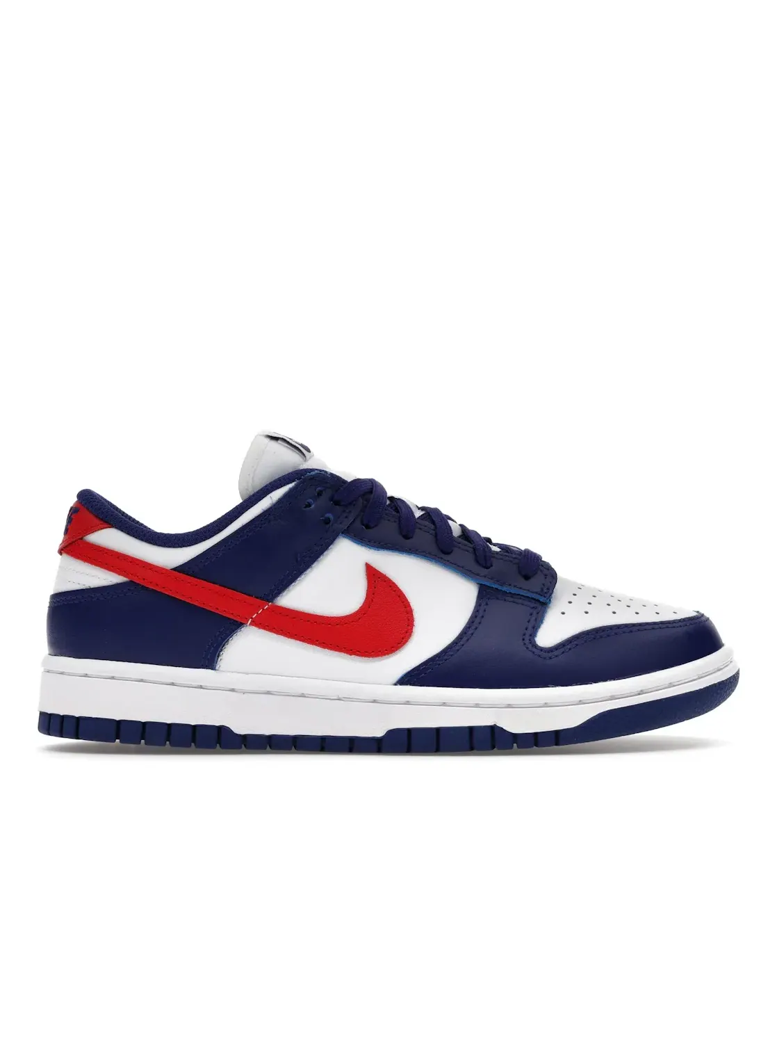 Женские кроссовки Lifestyle с кожаным верхом Nike Dunk Low — изображение 1 из 4, белый/-красный