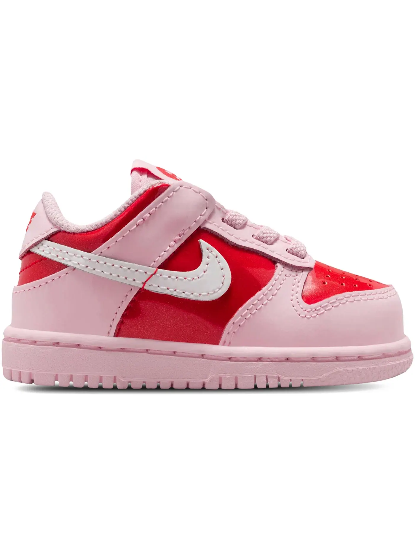 Детские кроссовки с принтом Nike Dunk Low Nike — изображение 1 из 1, розовый/светлый/белый
