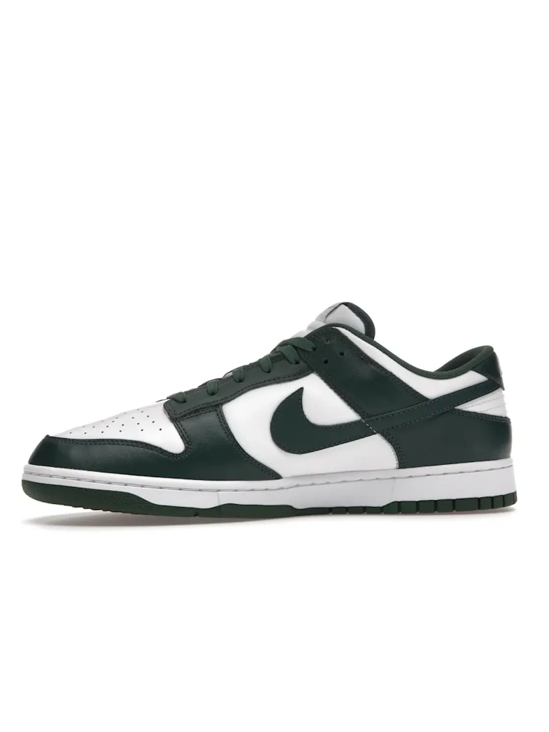 Мужские кроссовки с классическим дизайном Nike Dunk Low Michigan State Nike — изображение 3 из 4, белый/зеленый/белый