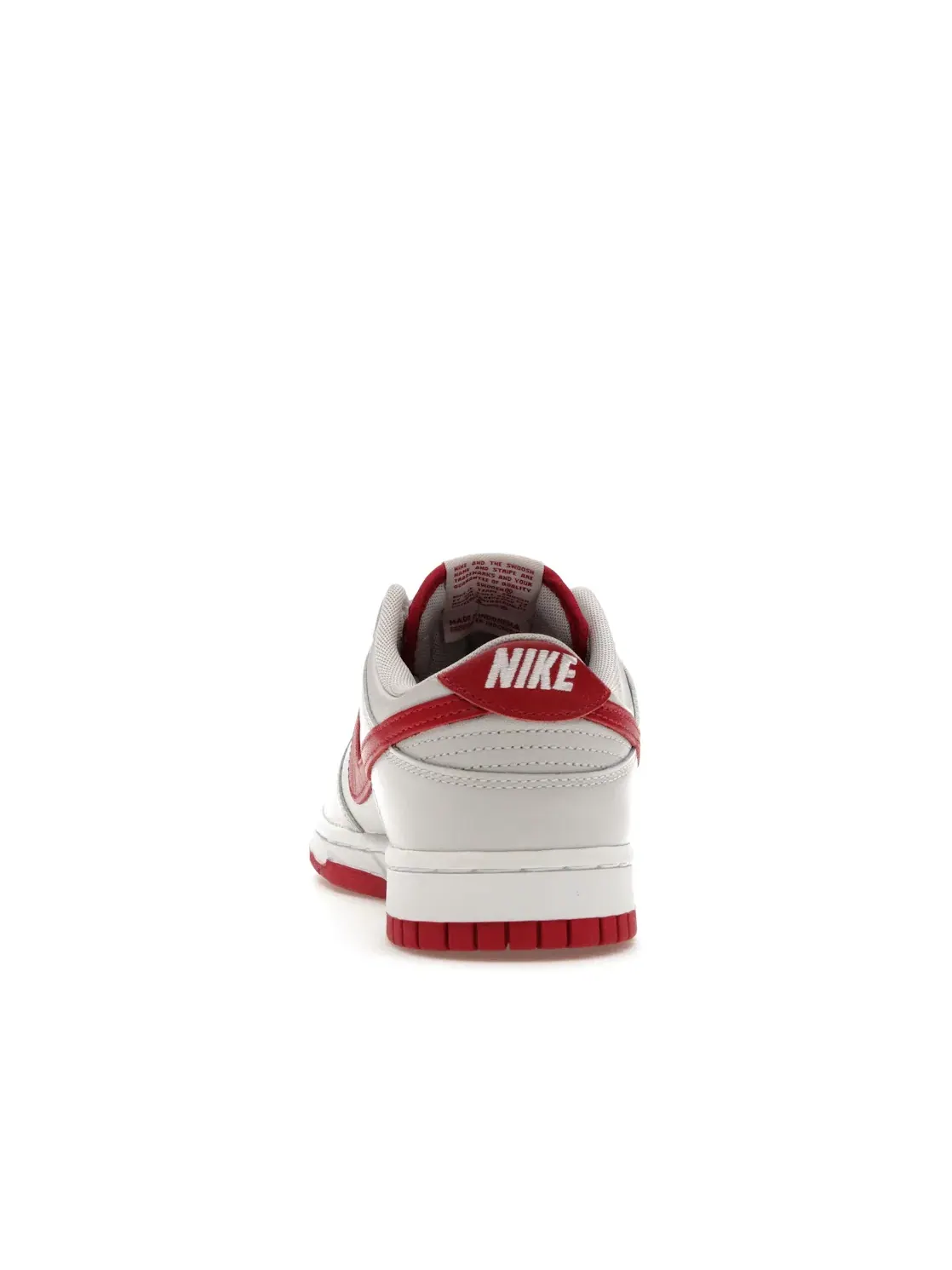 Мужские кроссовки с кожаным и синтетическим верхом Nike Dunk Low Nike — изображение 4 из 4, серый/красный-белый