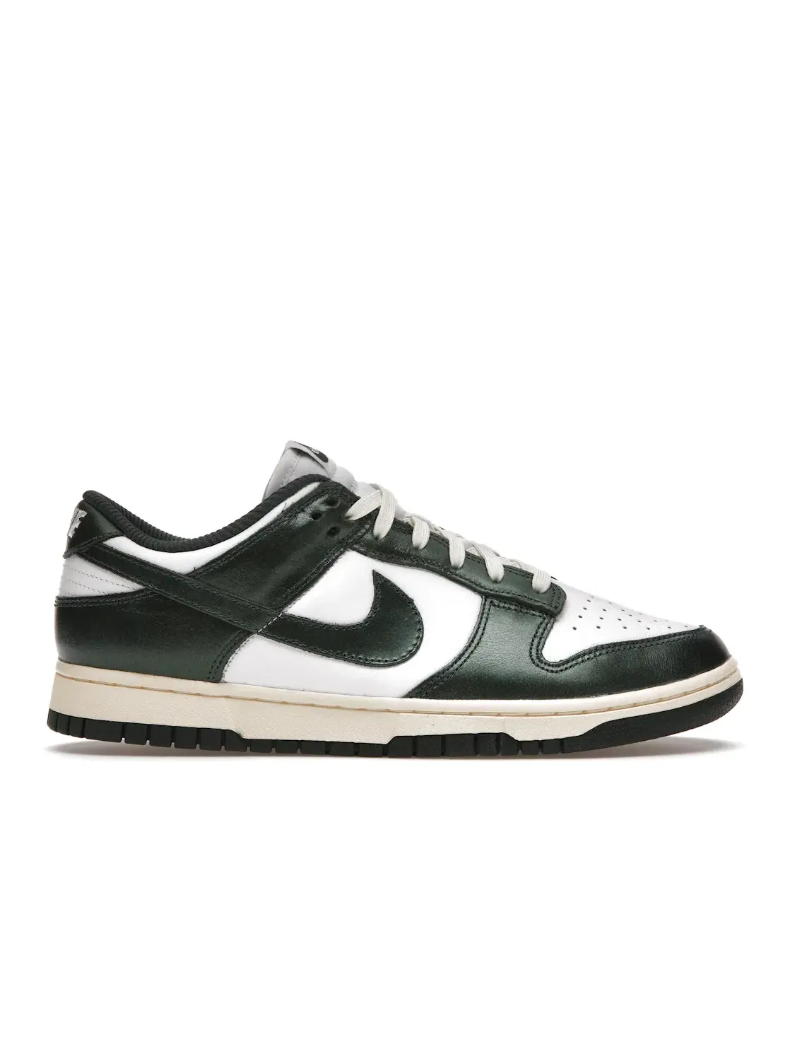Женские кроссовки с ретро-дизайном Nike Dunk Low — изображение 1 из 4, белый/зеленый
