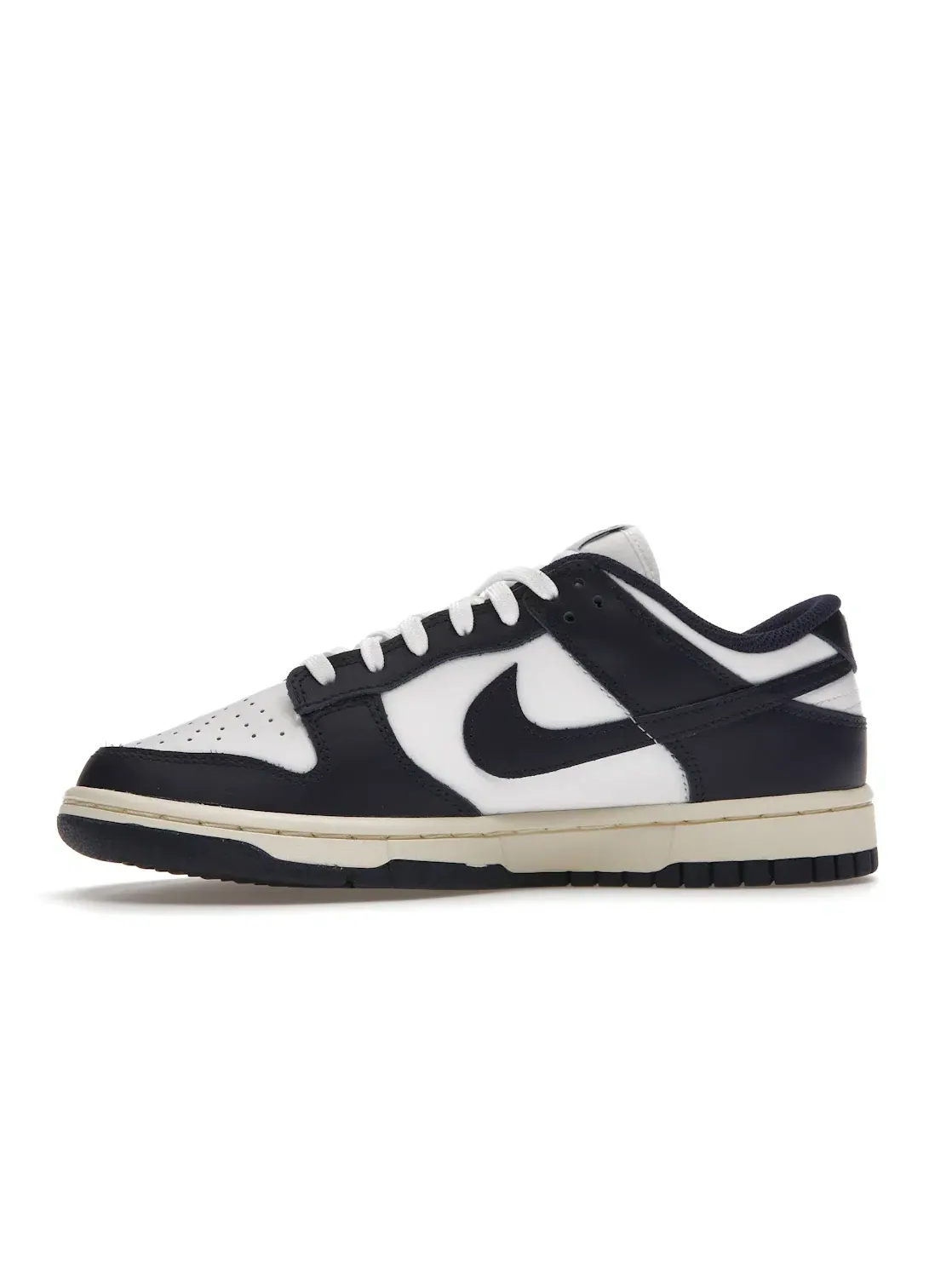Женские кроссовки с винтажным дизайном Nike Dunk Low Nike — изображение 3 из 4, белый/темно-синий