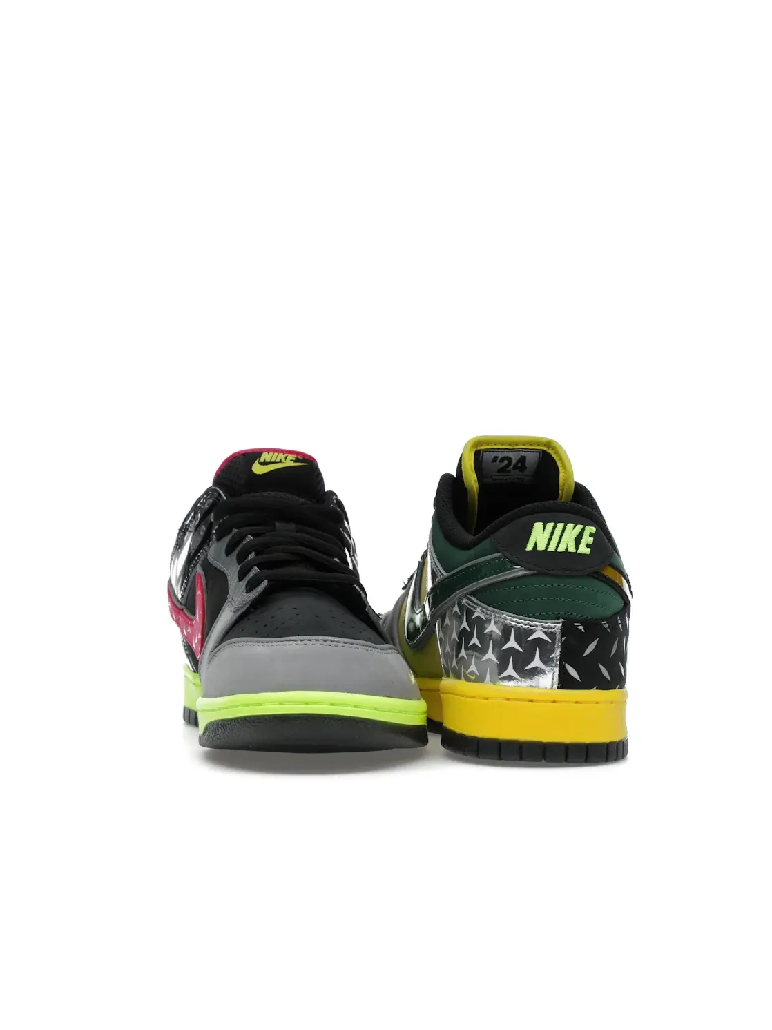 Мужские кроссовки Nike Dunk Low Nike — изображение 4 из 4, черный/зеленый/розовый