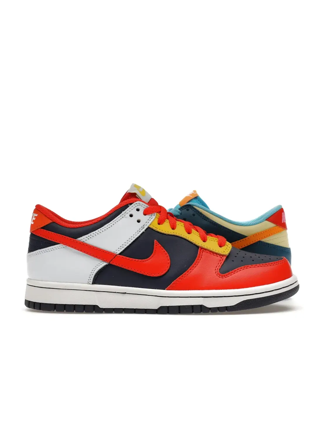 Детские кроссовки с разноцветным принтом Nike Dunk Low — изображение 1 из 4, мульти