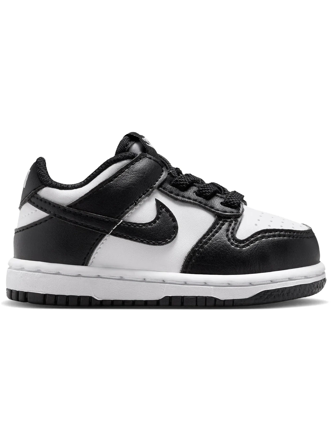 Детские кроссовки с длинным шнурком Nike Dunk Low Nike — изображение 1 из 1, белый/белый/черный