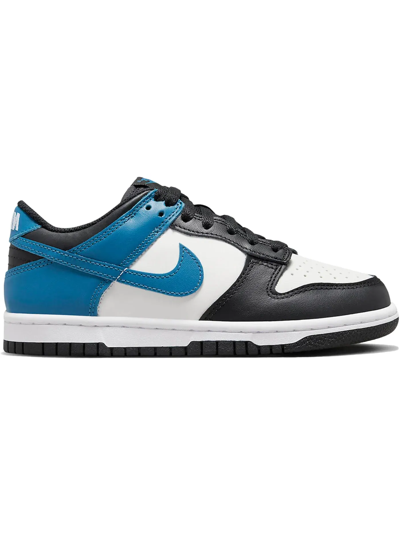 Детские кроссовки Lifestyle Nike Dunk Low — изображение 1 из 1, белый/черный/белый/синий