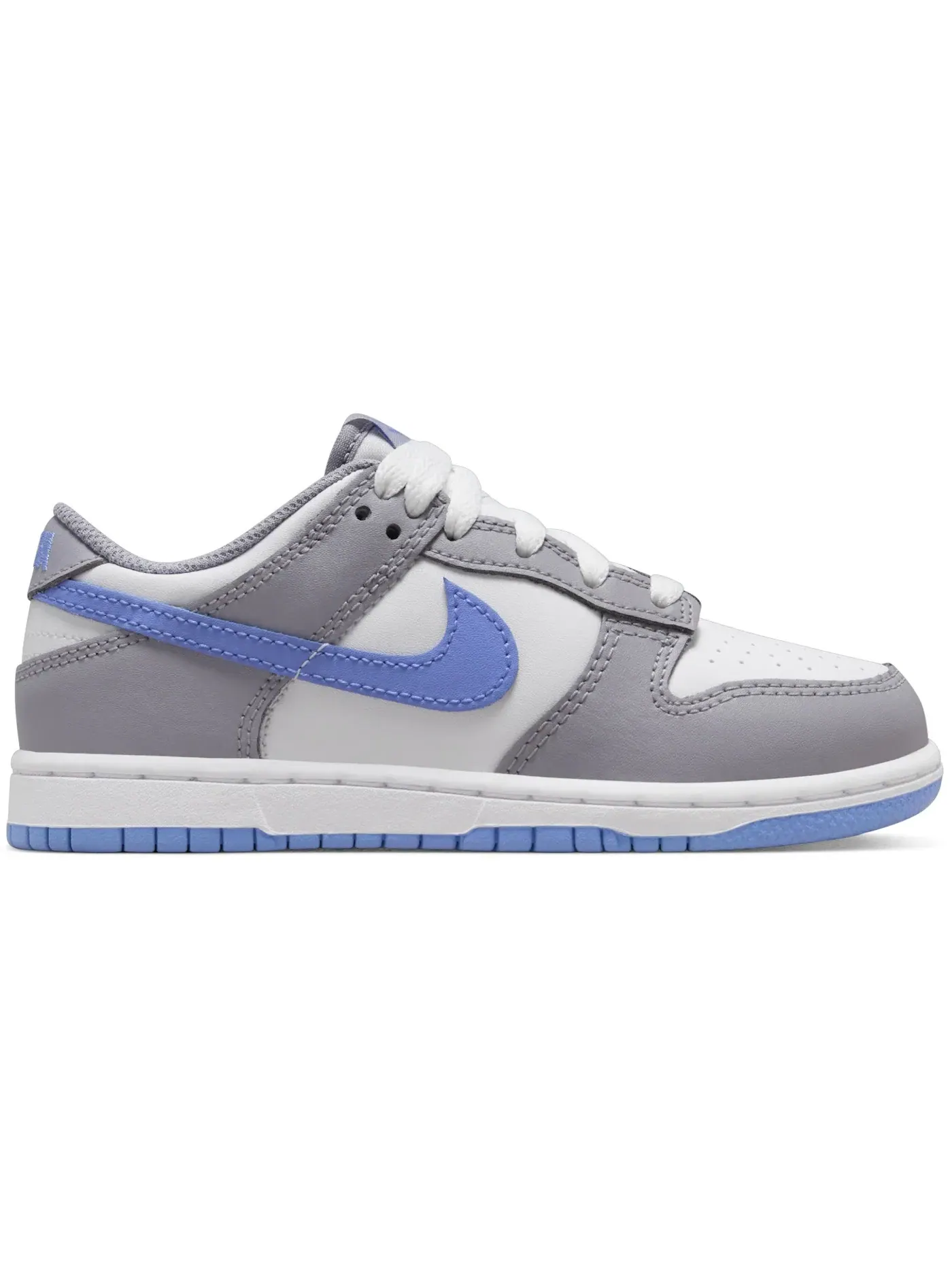 Детские кроссовки Lifestyle Nike Dunk Low Nike — изображение 1 из 1, белый/серый