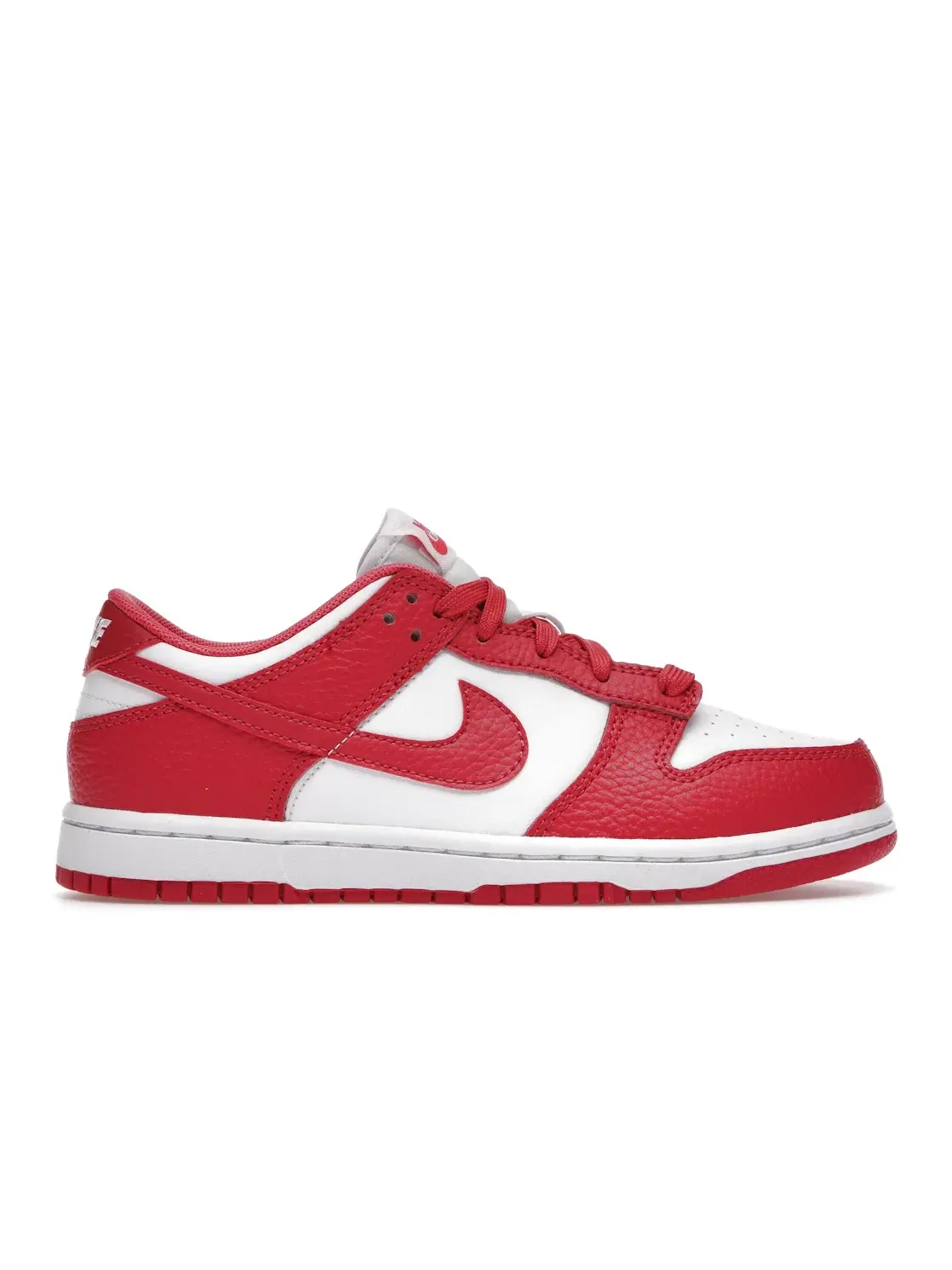 Детские кроссовки с принтом Nike Dunk Low Nike — изображение 1 из 4, белый розовый