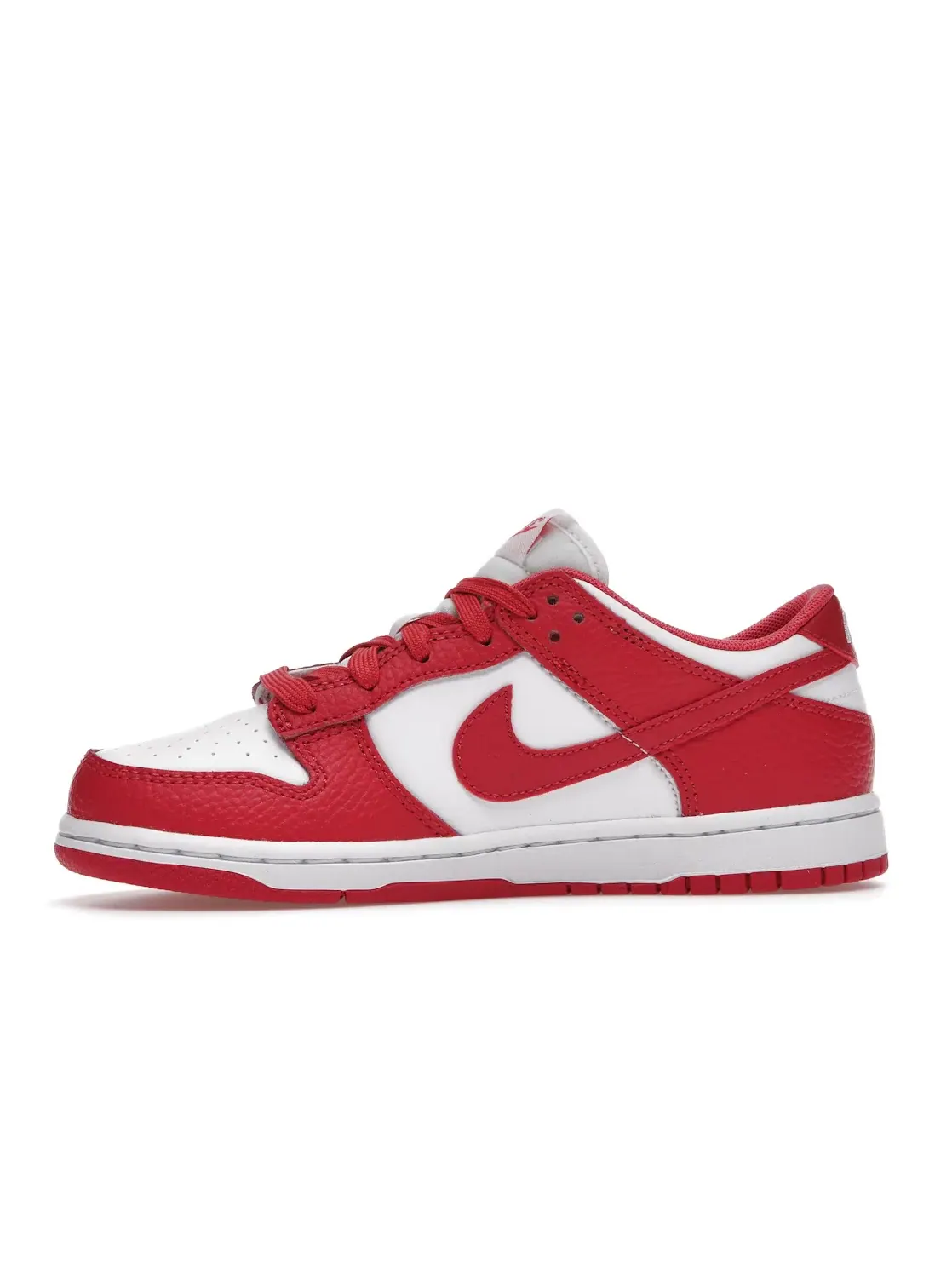 Детские кроссовки с принтом Nike Dunk Low Nike — изображение 3 из 4, белый розовый