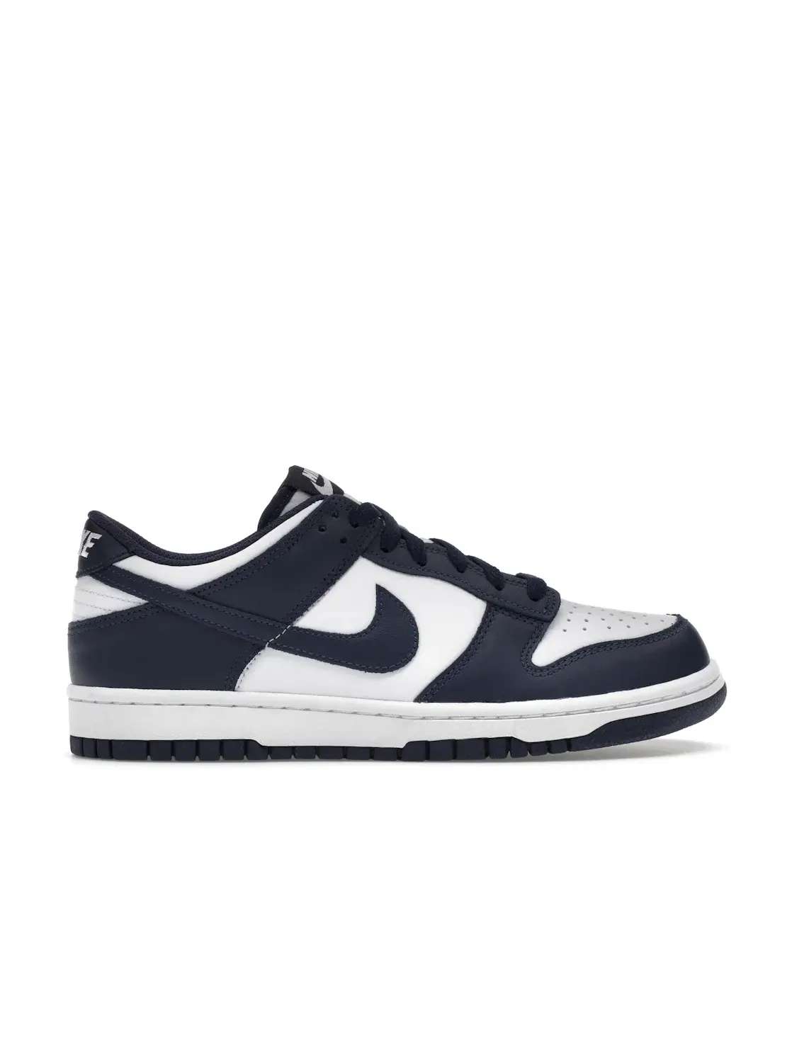 Детские кроссовки Lifestyle Nike Dunk Low — изображение 1 из 4, белый/белый/темно-синий