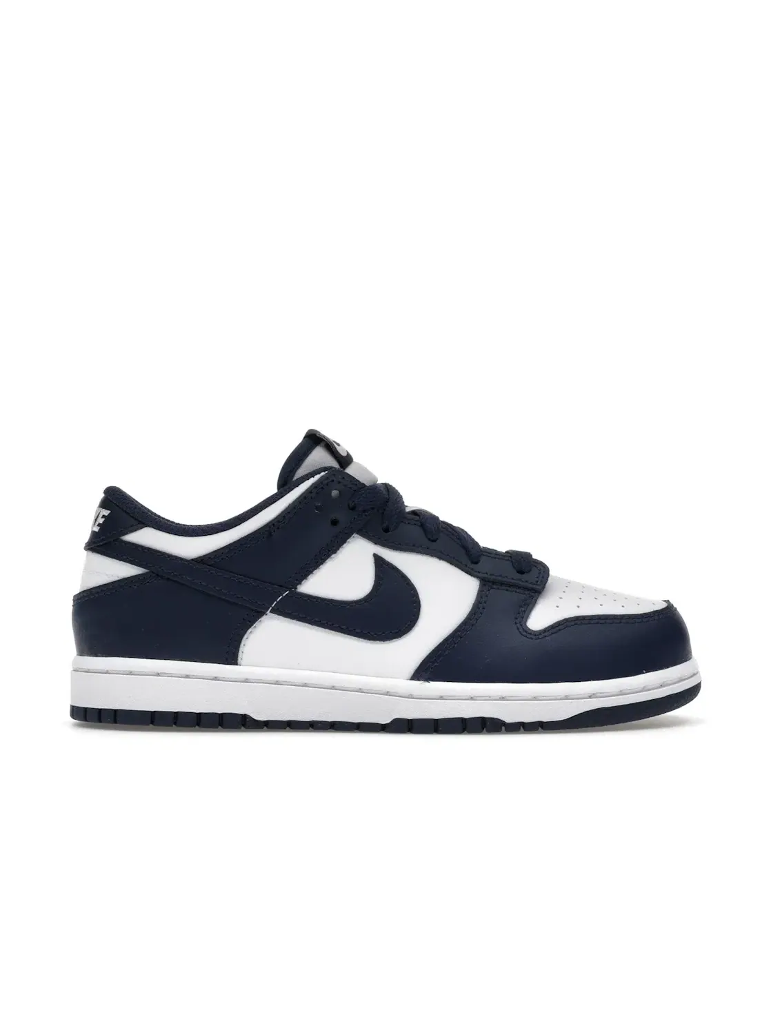 Детские кроссовки для мальчиков и девочек Nike Dunk Low — изображение 1 из 4, белый/темно-синий