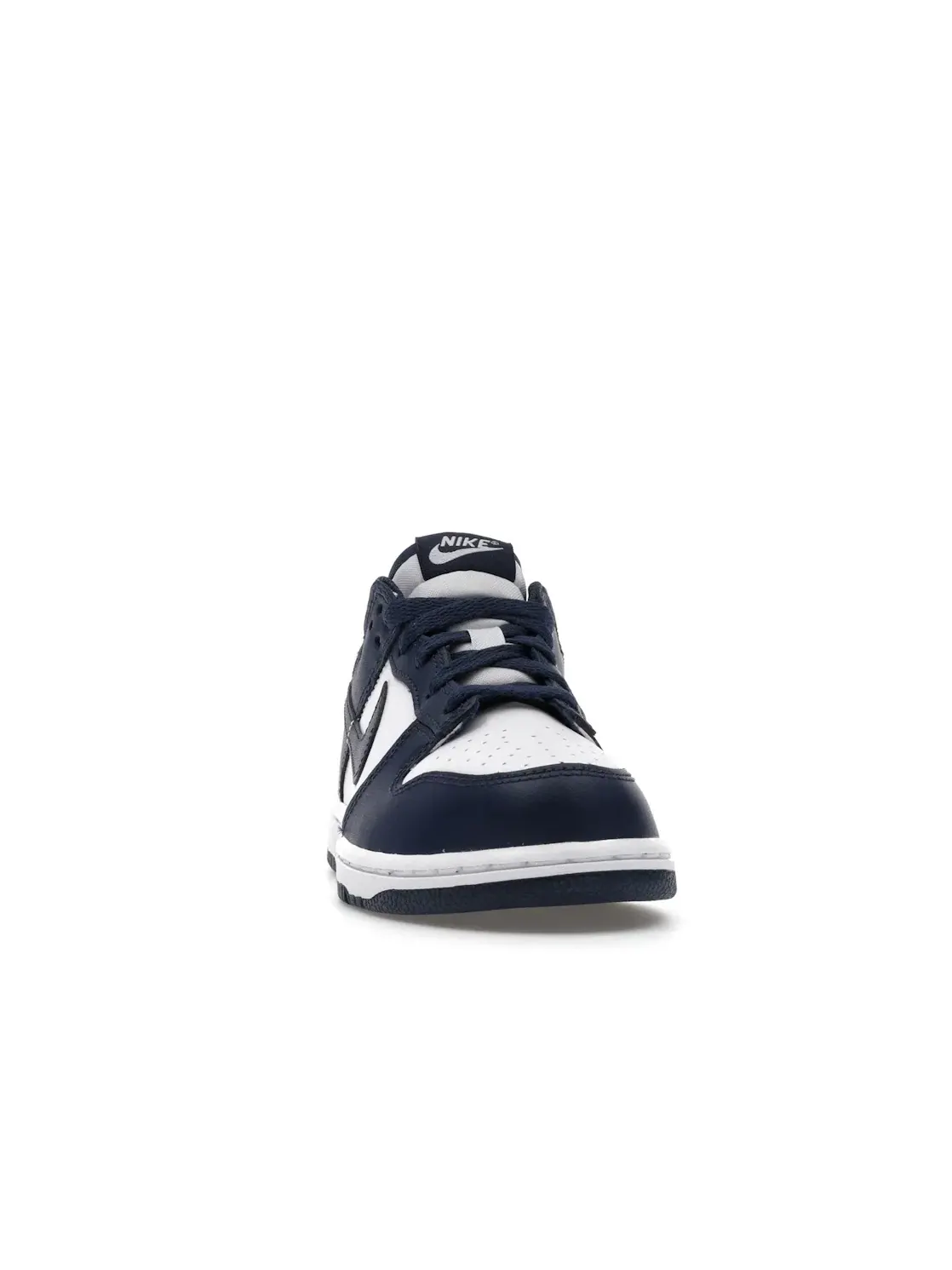 Детские кроссовки для мальчиков и девочек Nike Dunk Low — изображение 2 из 4, белый/темно-синий