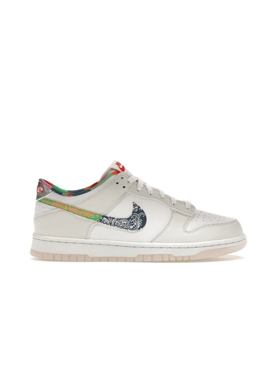 Детские кроссовки с принтом Nike Dunk Low Nike — изображение 1 из 4, белый/синий-белый