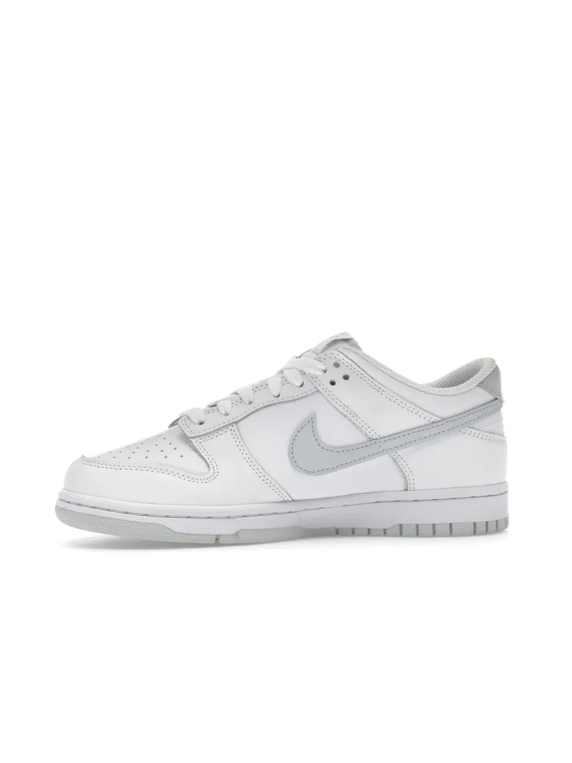 Детские кроссовки с перфорированным носком Nike Dunk Low Nike — изображение 3 из 4, белый белый платиновый