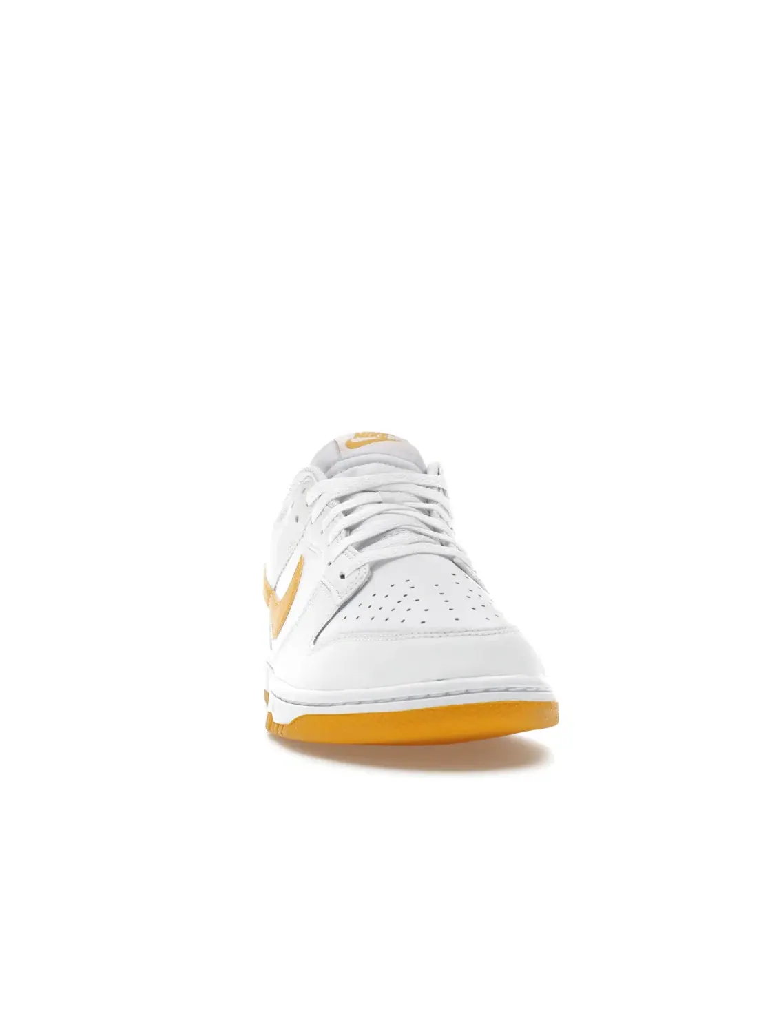 Мужские кроссовки с контрастными акцентами Nike Dunk Low — изображение 2 из 4, белый золотистый белый