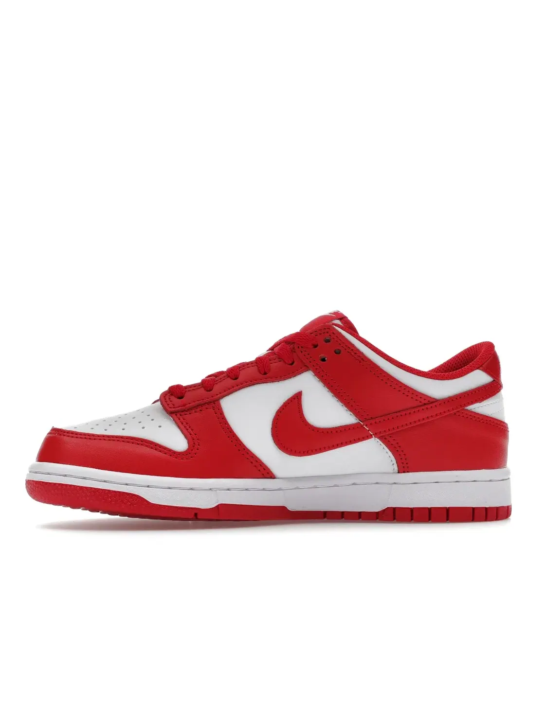 Детские кроссовки Nike Dunk Low White University Red — изображение 3 из 4, белый красный