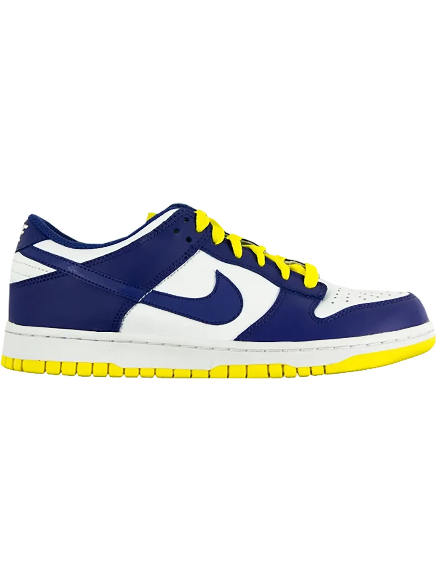 Женские кроссовки Nike Dunk Low — изображение 1 из 1, белый/фиолетовый-желтый