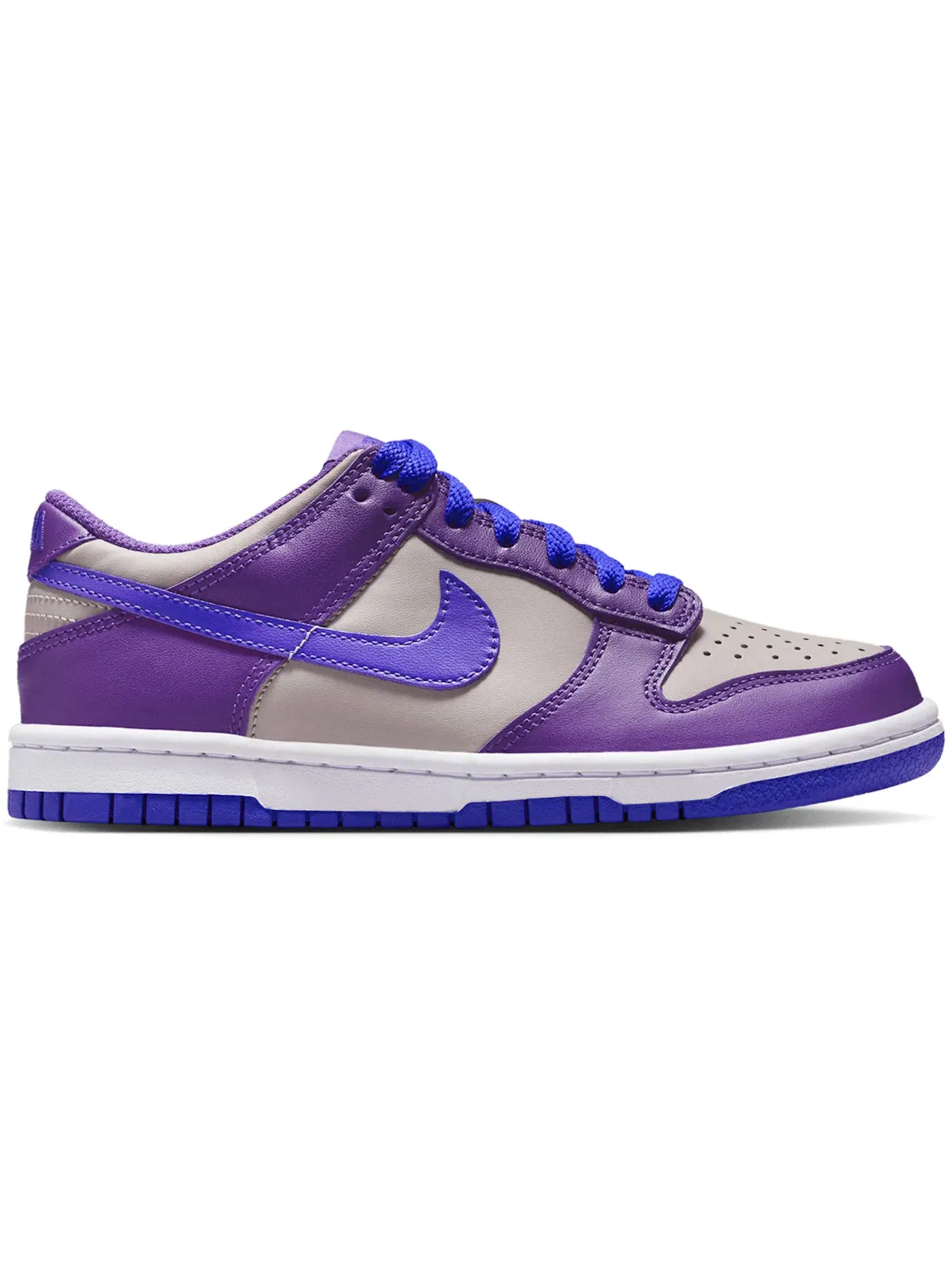 Детские кроссовки Lifestyle Nike Dunk Low Nike — изображение 1 из 1, серый белый фиолетовый