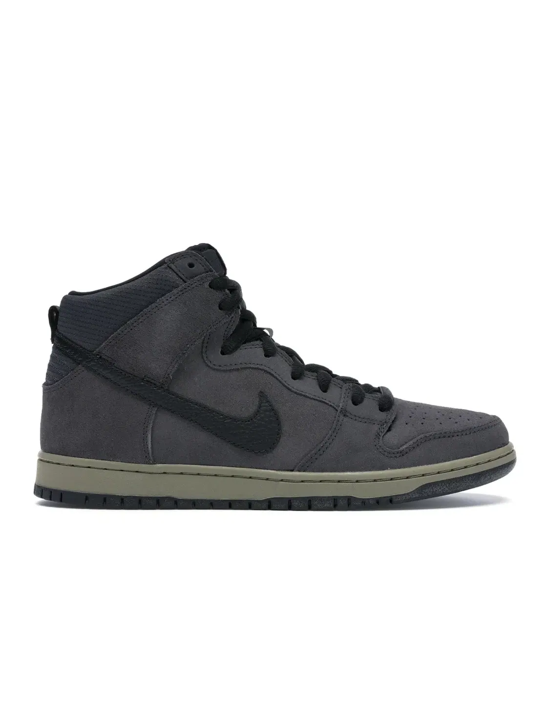 Мужские кроссовки для скейтбординга Nike SB Dunk High Anthracite Matte Olive — изображение 1 из 4, черный-оливковый