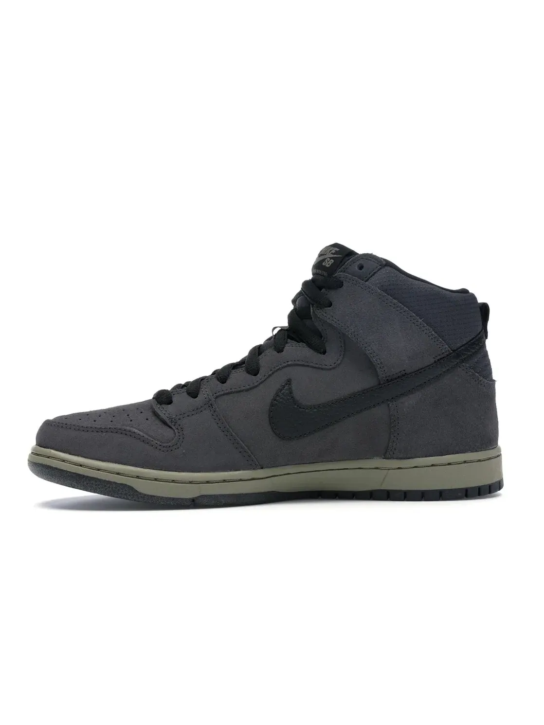 Мужские кроссовки для скейтбординга Nike SB Dunk High Anthracite Matte Olive — изображение 3 из 4, черный-оливковый