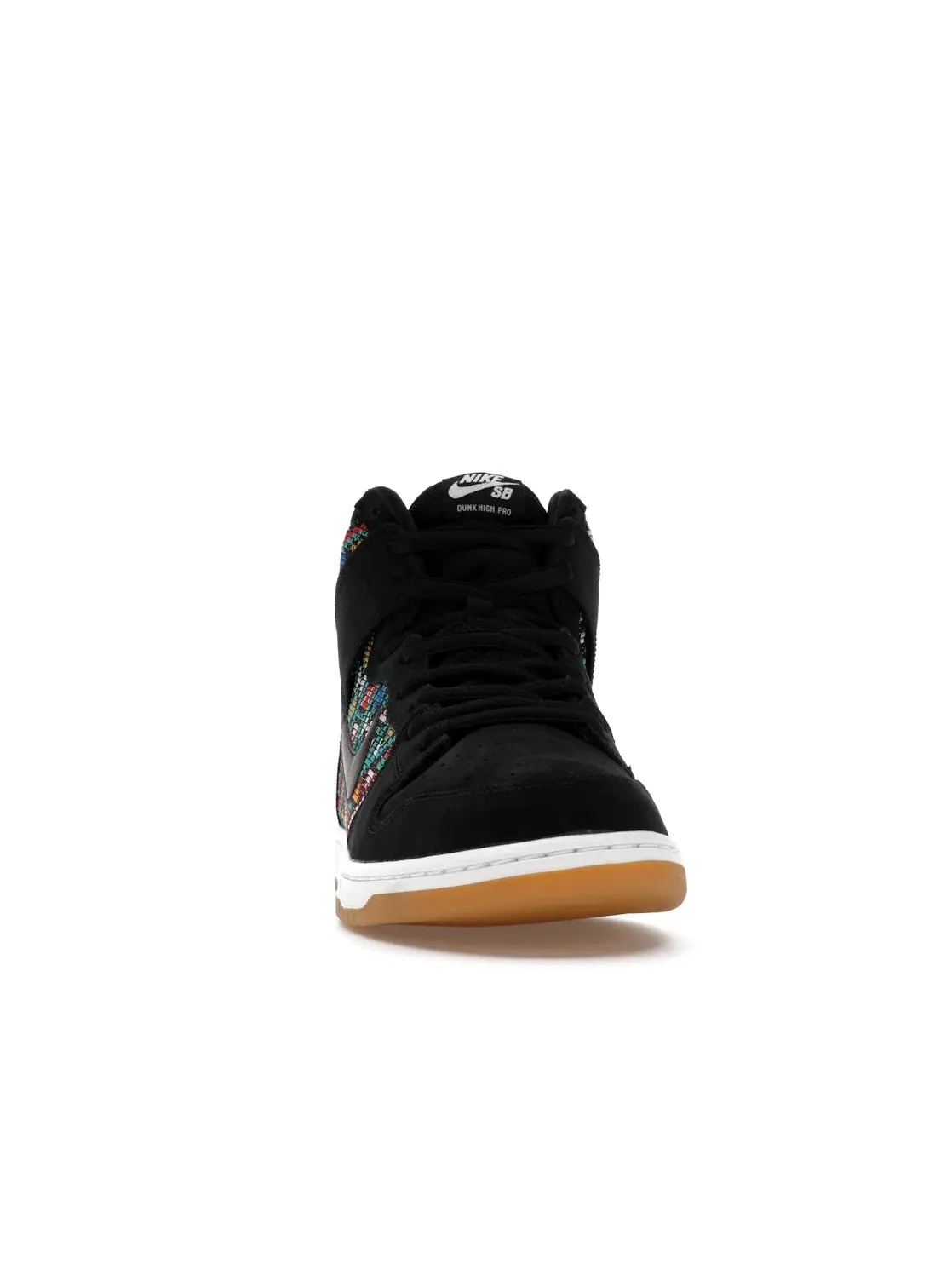Мужские кроссовки с принтом Nike SB Dunk High Nike — изображение 2 из 4, черный/--белый-черный
