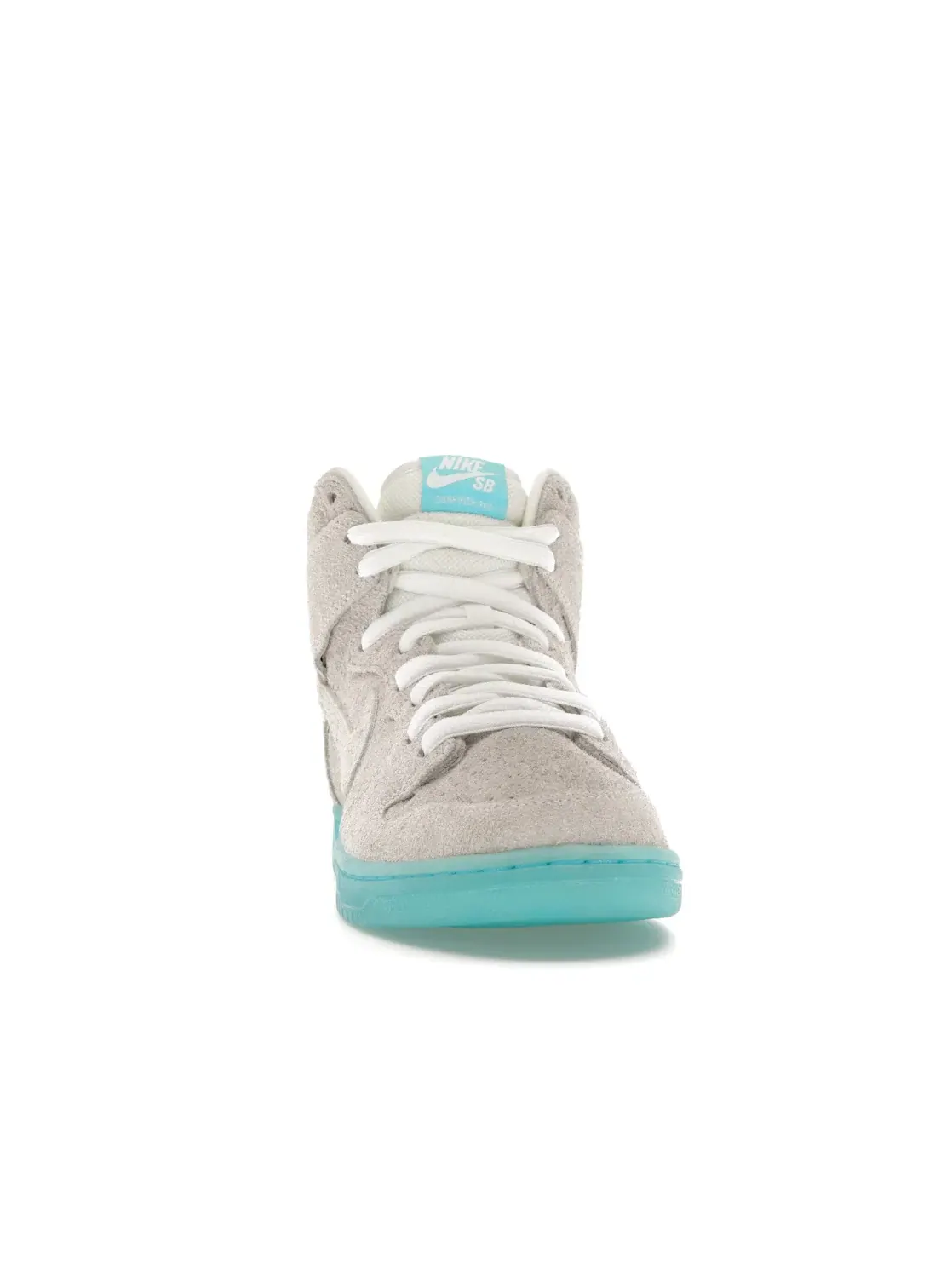 Мужские кроссовки из замши с моделью Nike SB Dunk High Nike — изображение 2 из 4, бежевый/синий