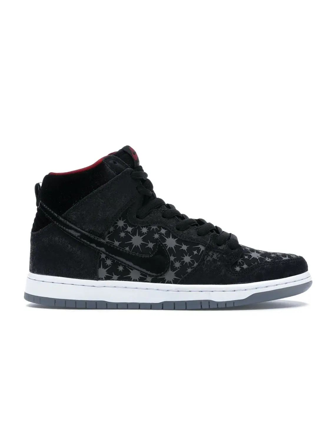 Мужские кроссовки с принтом Nike SB Dunk High Nike — изображение 1 из 4, черный/черный-красный