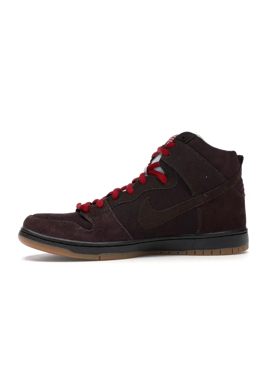 Мужские кроссовки высокие Nike SB Dunk High — изображение 3 из 4, темный-белый-красный