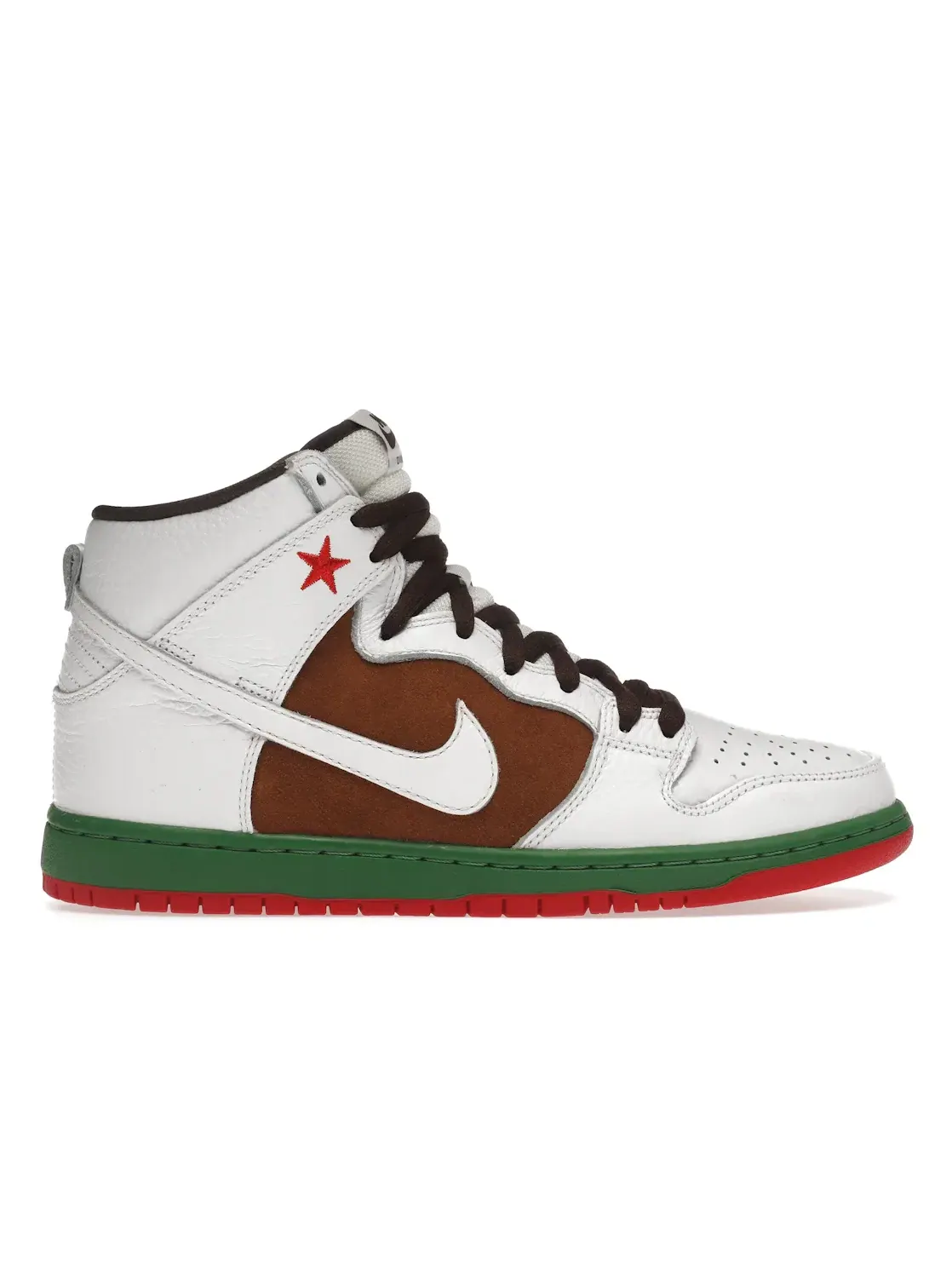 Мужские кроссовки с принтом Nike SB Dunk High Nike — изображение 1 из 4, белый