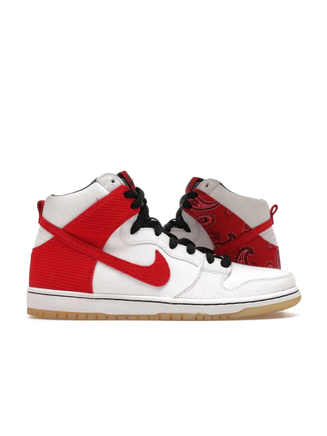 Мужские кроссовки высокие с принтом Nike SB Dunk High Cheech & Chong — изображение 1 из 4, белый/красный