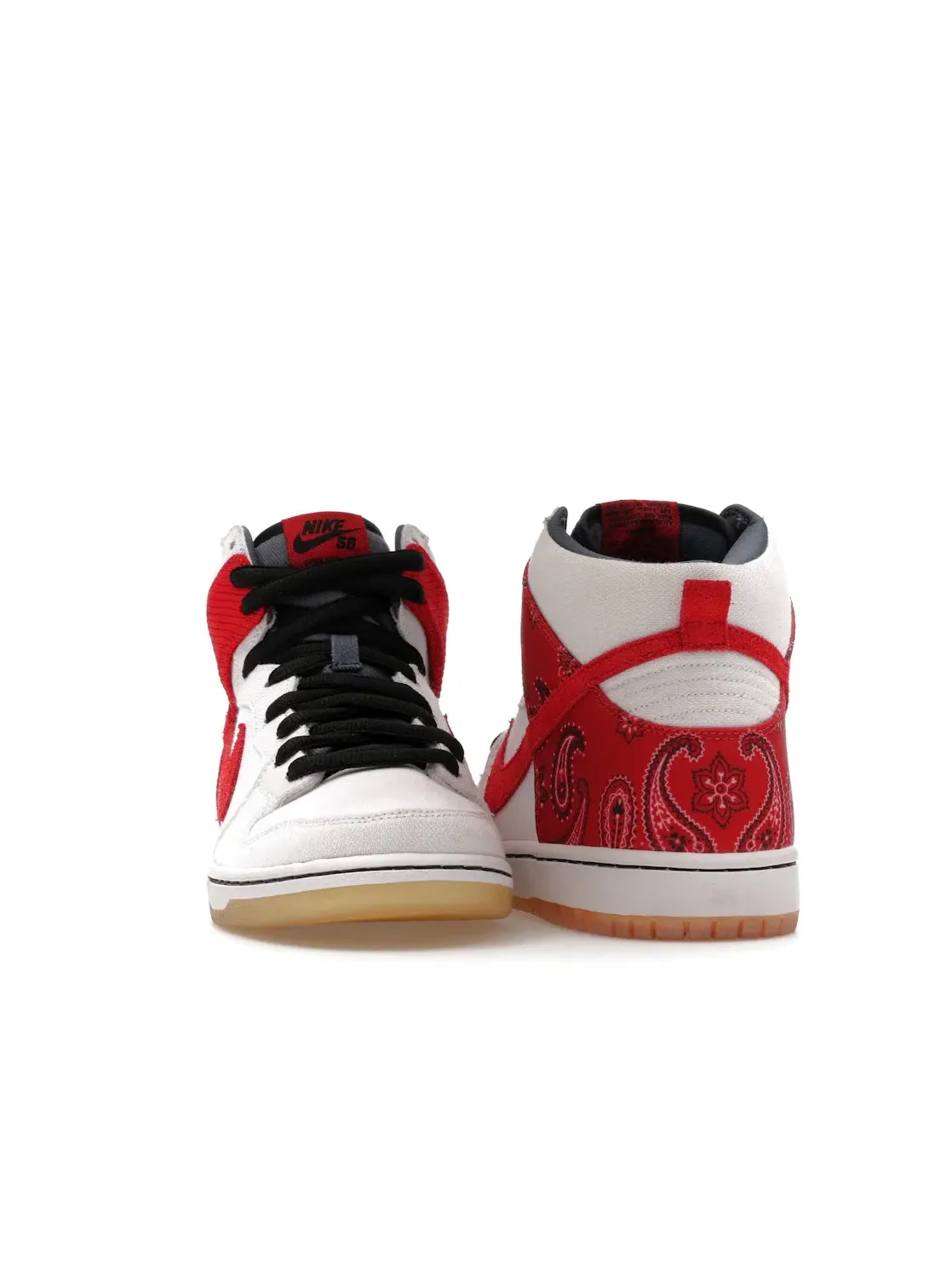 Мужские кроссовки высокие с принтом Nike SB Dunk High Cheech & Chong — изображение 2 из 4, белый/красный