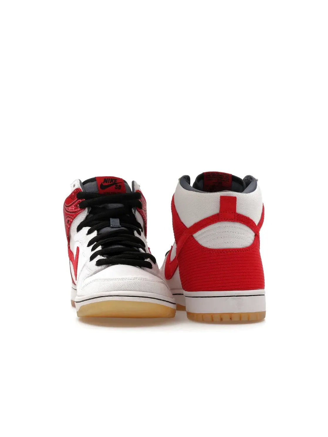 Мужские кроссовки высокие с принтом Nike SB Dunk High Cheech & Chong — изображение 4 из 4, белый/красный