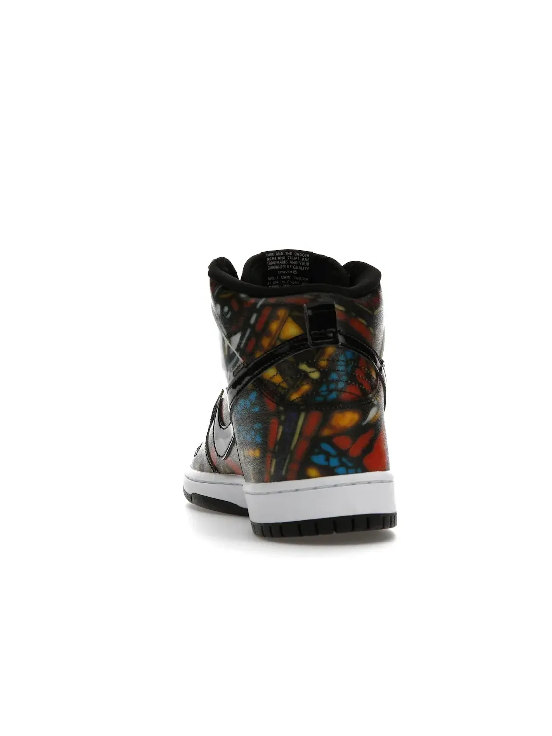 Мужские кроссовки высокие с принтом Nike SB Dunk High Concepts Stained Glass Nike — изображение 4 из 4, красный/черный-белый