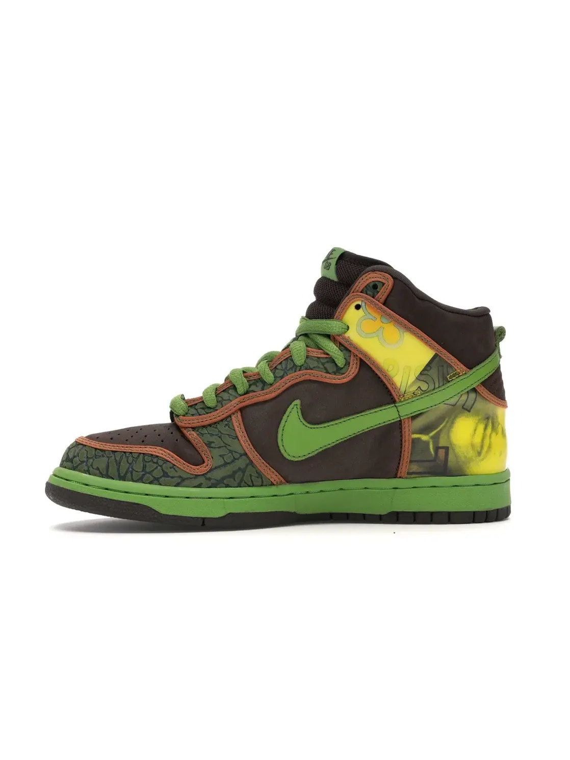 Мужские кроссовки высокий Nike SB Dunk High De La Soul — изображение 3 из 4, коричневый зеленый
