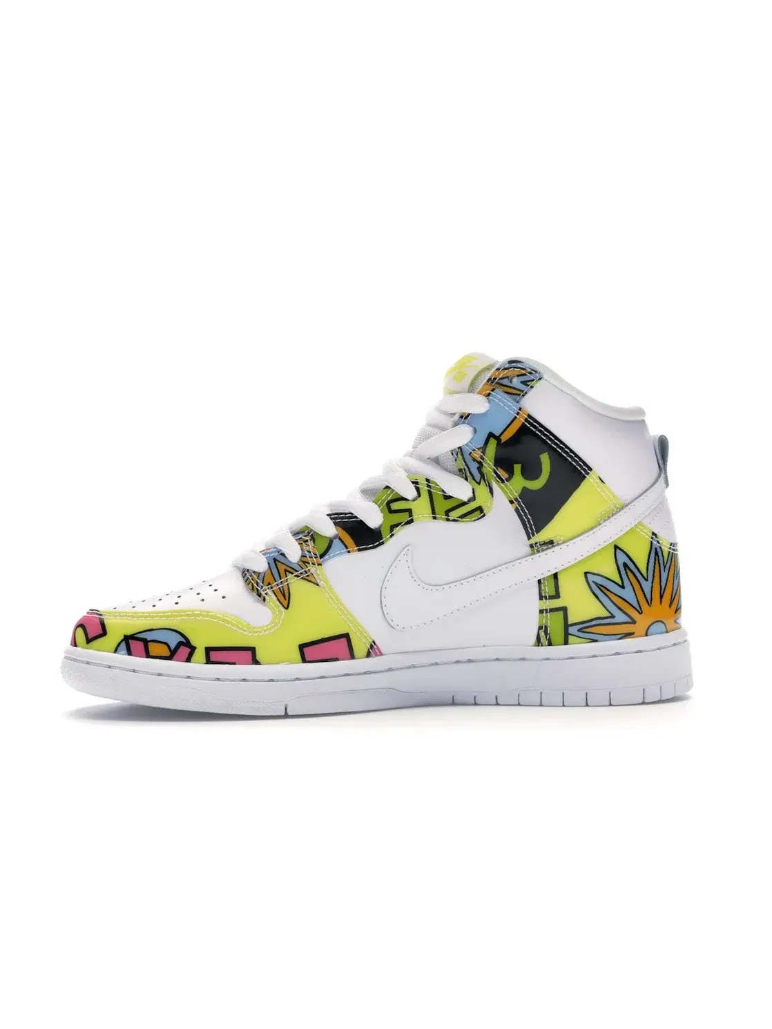 Мужские кроссовки для скейтбординга с принтом Nike SB Dunk High De La Soul 2015 Nike — изображение 3 из 4, белый