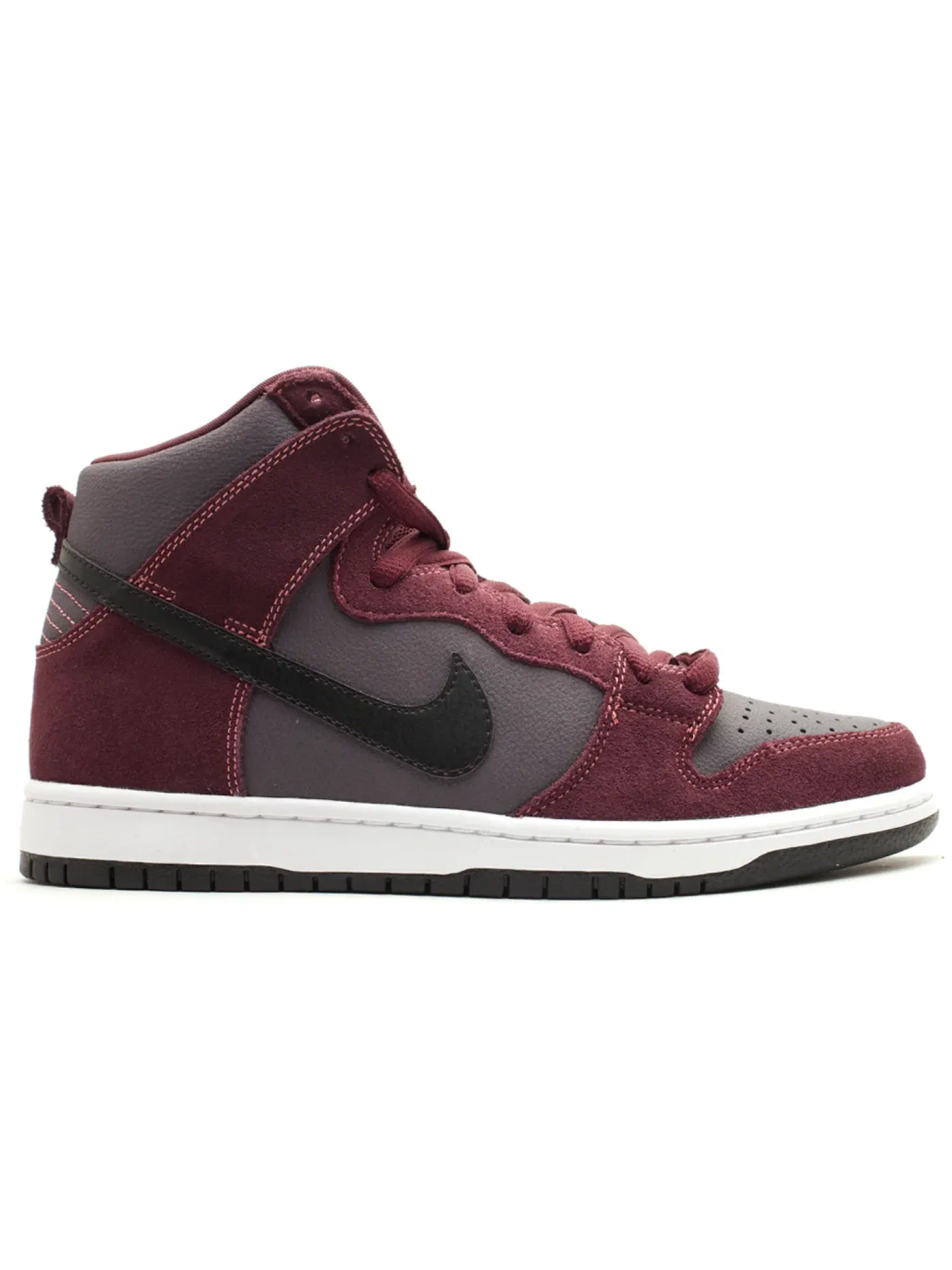 Мужские кроссовки высокие Nike SB Dunk High — изображение 1 из 1, глубокий бордовый/черный