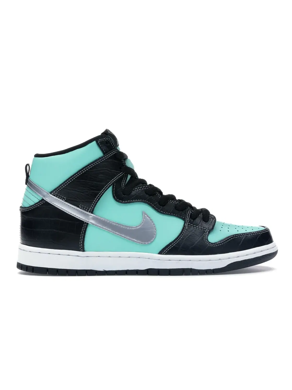 Мужские кроссовки высокие с принтом Nike SB Dunk High Nike — изображение 1 из 4, голубой/-черный