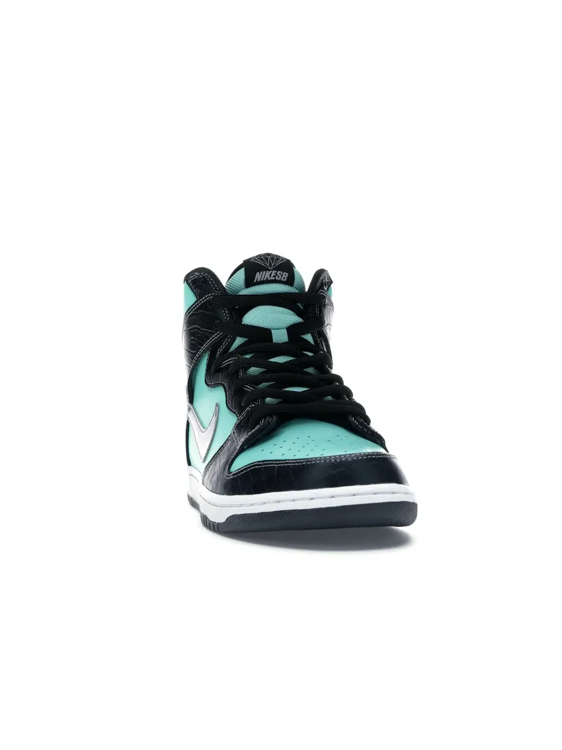Мужские кроссовки высокие с принтом Nike SB Dunk High Nike — изображение 2 из 4, голубой/-черный