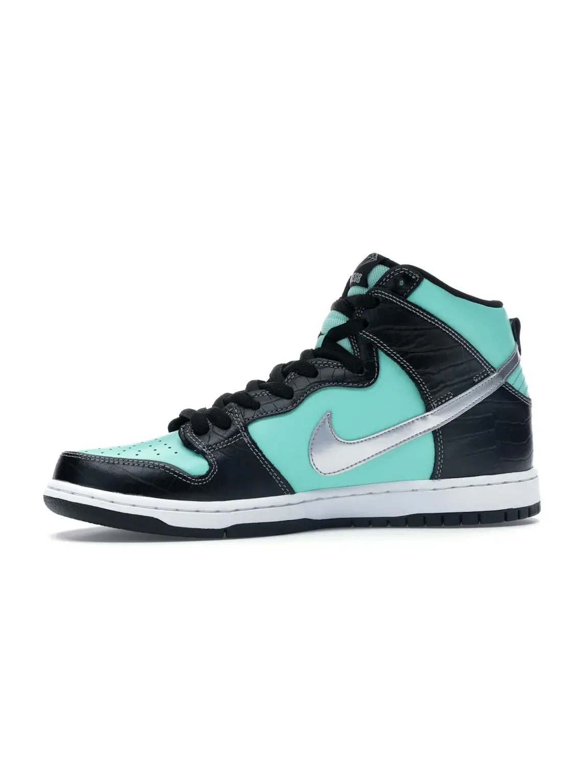 Мужские кроссовки высокие с принтом Nike SB Dunk High Nike — изображение 3 из 4, голубой/-черный