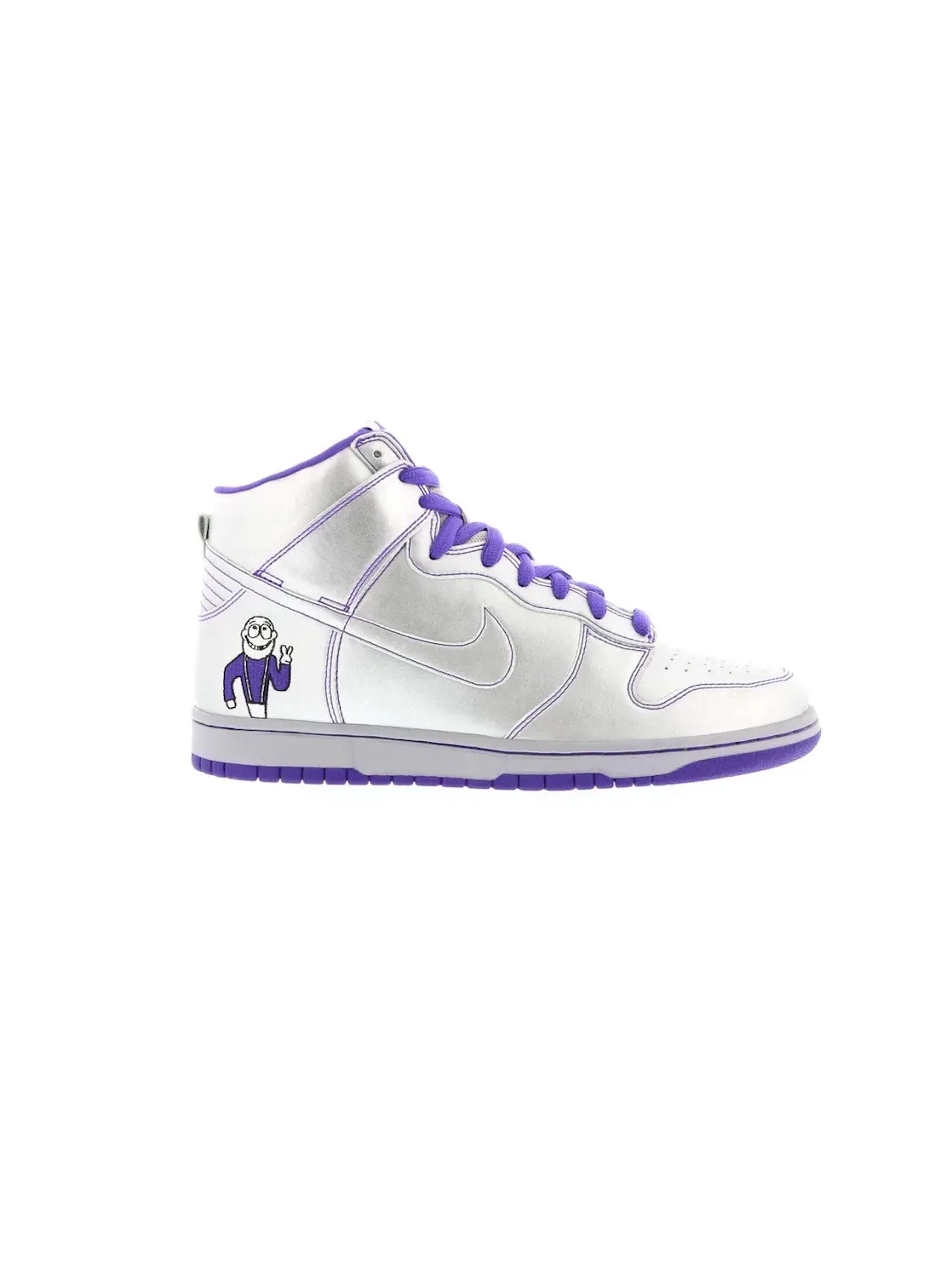 Мужские кроссовки с принтом Nike SB Dunk High Nike — изображение 1 из 4, металлик серебристый
