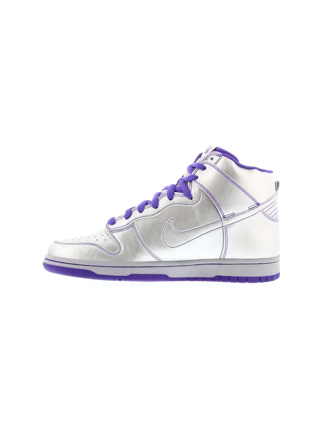 Мужские кроссовки с принтом Nike SB Dunk High Nike — изображение 3 из 4, металлик серебристый