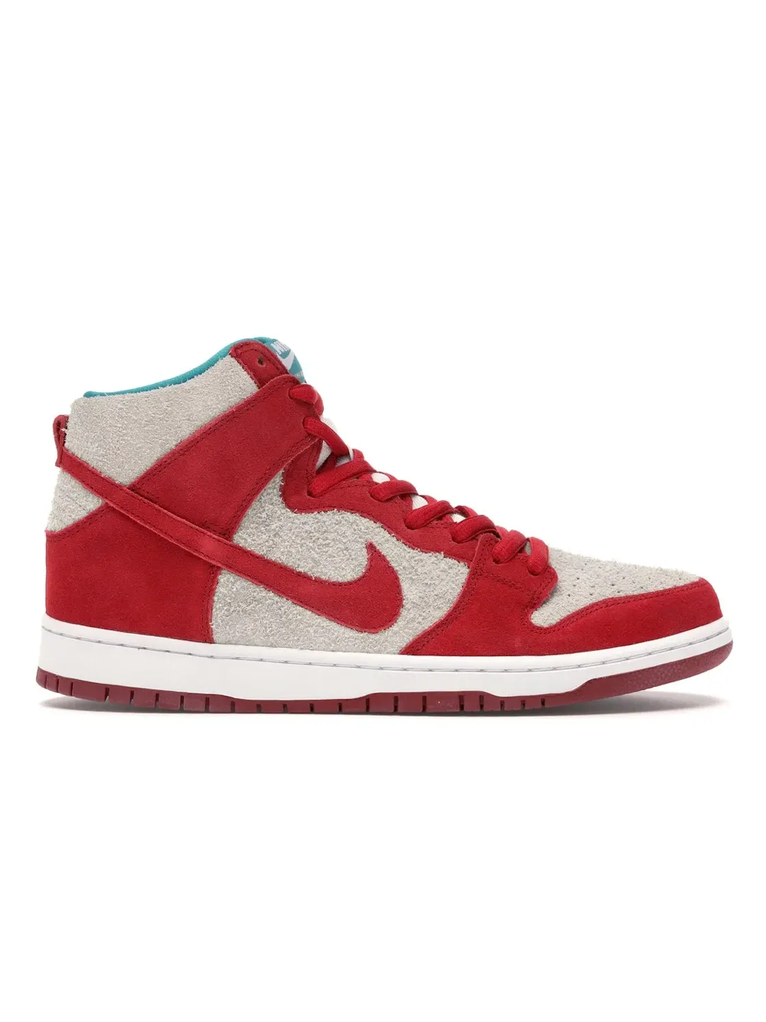 Мужские кроссовки высокие с принтом Nike SB Dunk High Nike — изображение 1 из 4, красный красный белый