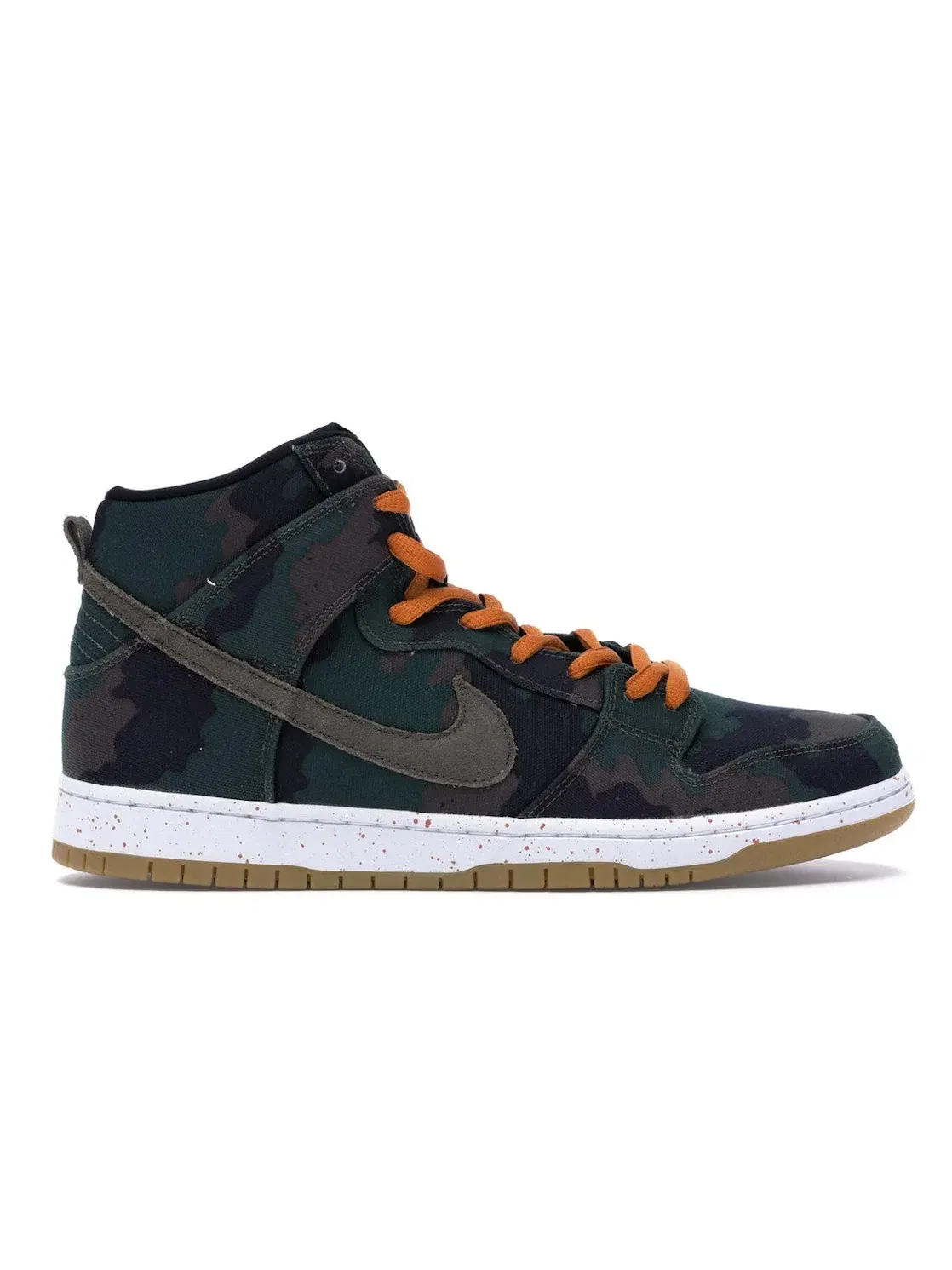 Мужские кроссовки с камуфляжным принтом Nike SB Dunk High Nike — изображение 1 из 4, черный/оливковый хаки