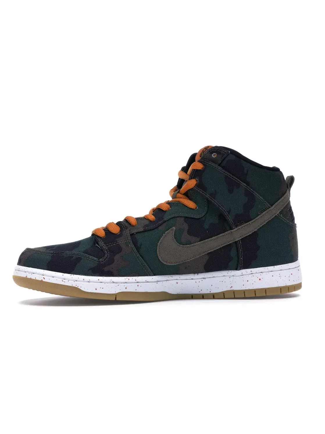 Мужские кроссовки с камуфляжным принтом Nike SB Dunk High Nike — изображение 3 из 4, черный/оливковый хаки
