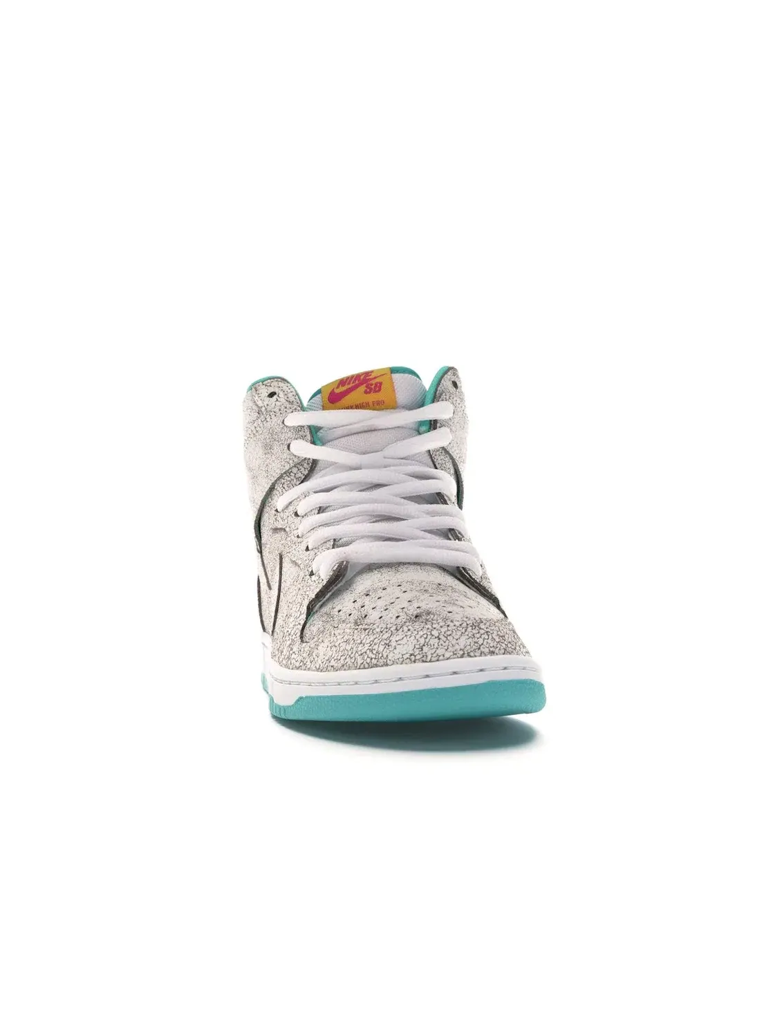 Мужские кроссовки высокие Nike SB Dunk High — изображение 2 из 4, белый/белый