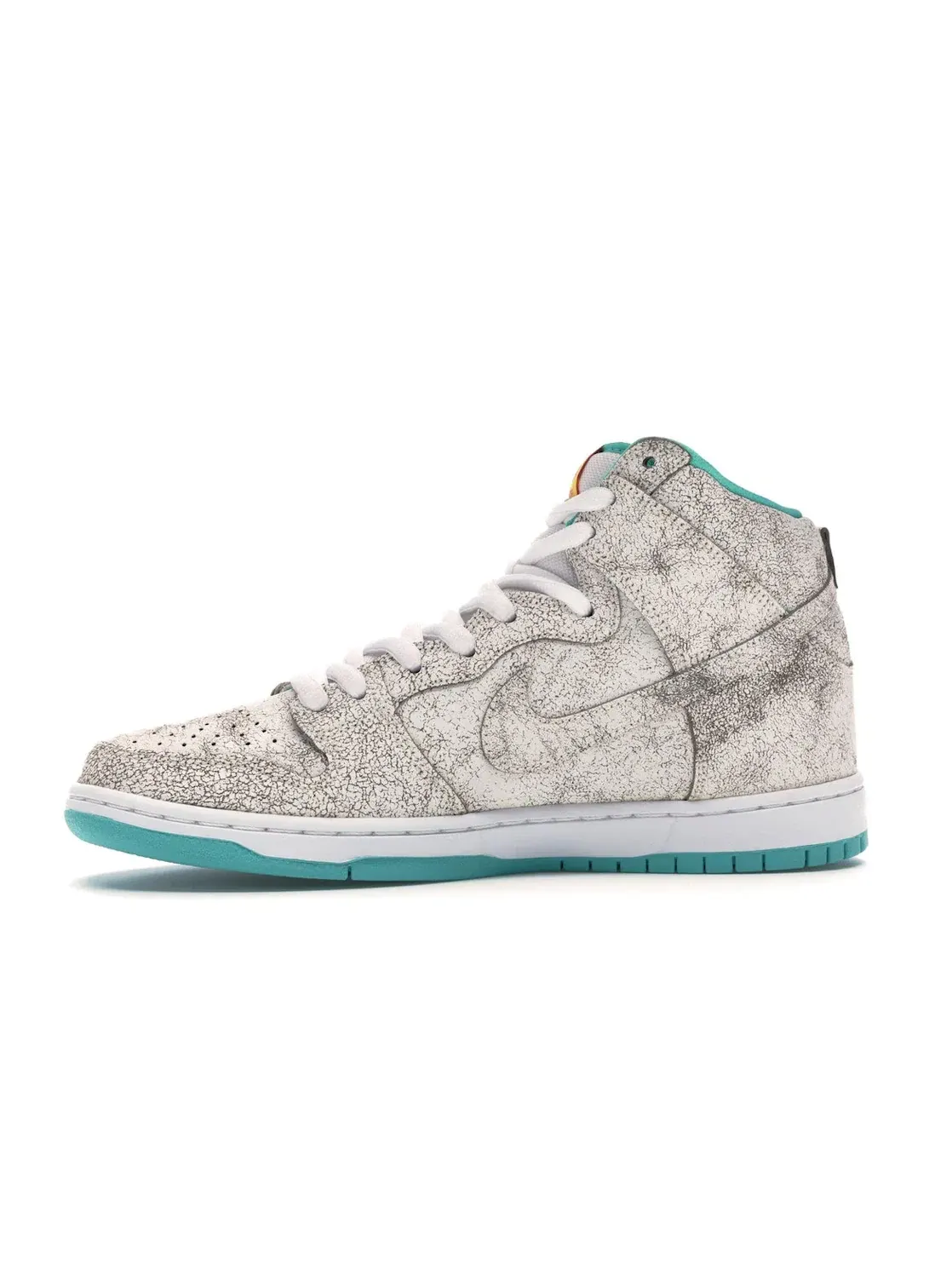 Мужские кроссовки высокие Nike SB Dunk High — изображение 3 из 4, белый/белый