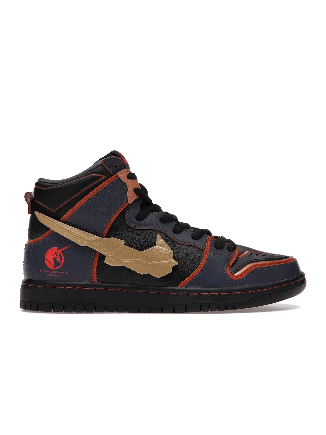 Мужские кроссовки высокие с принтом Nike SB Dunk High Gundam — изображение 1 из 4