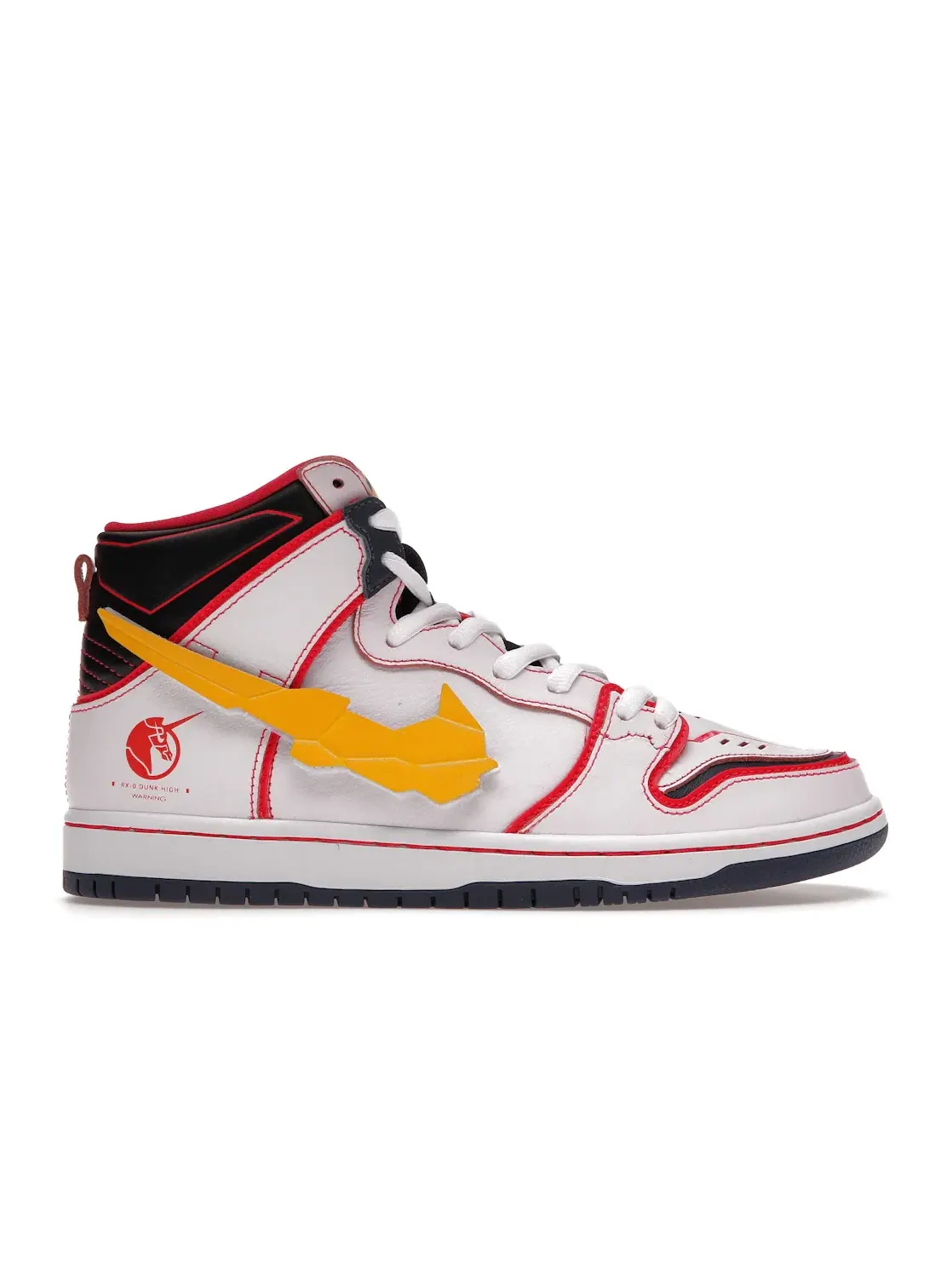 Мужские кроссовки коллаборации с принтом Gundam Nike SB Dunk High RX-0 Unicorn Gundam Nike — изображение 1 из 4, белый