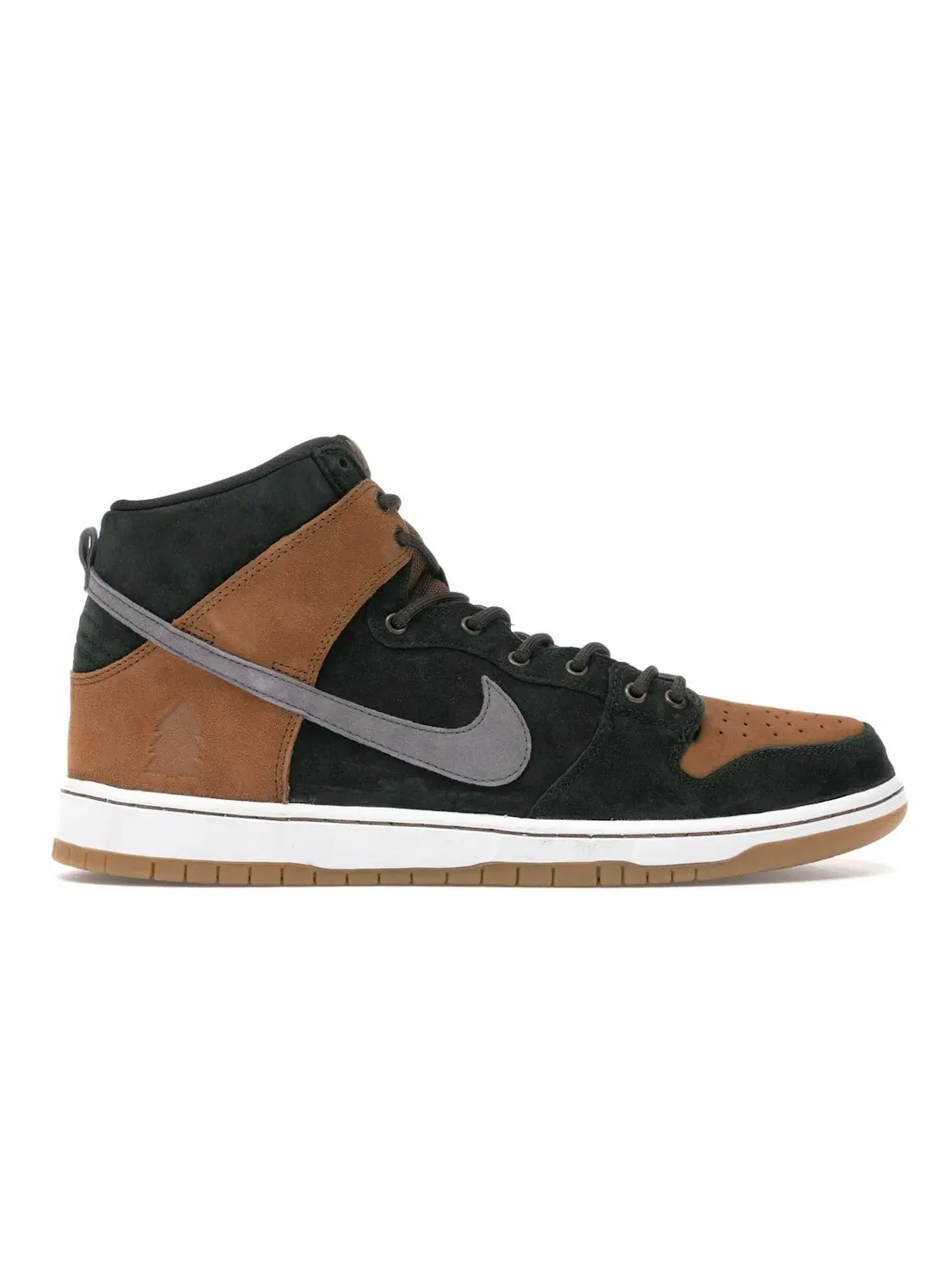 Мужские кроссовки для скейтбординга с высоким верхом Nike SB Dunk High — изображение 1 из 4, коричневый-серый-серый